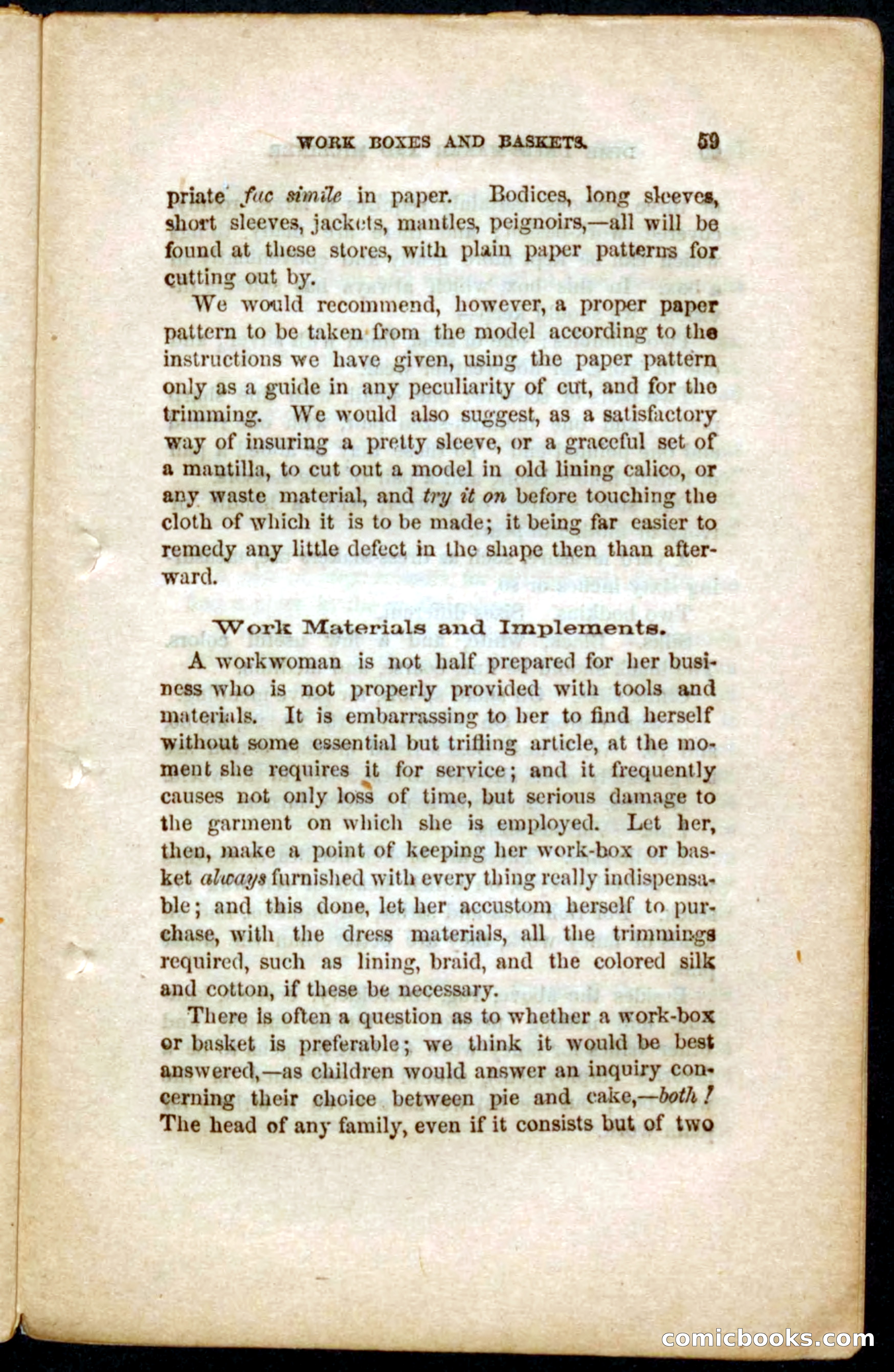 Beadle's Dime Guide to Dress-Making and Millinery — page 61 of 86