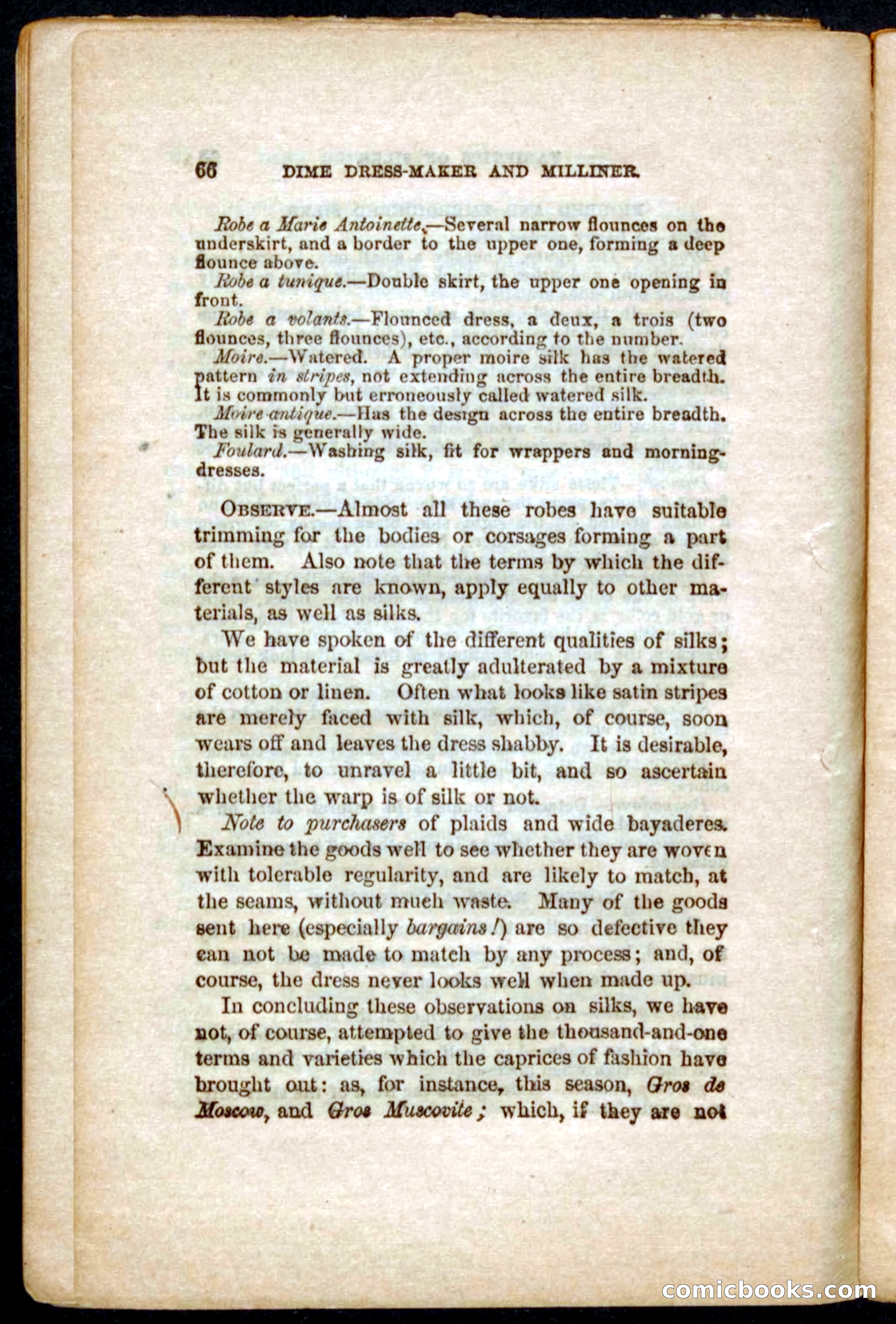 Beadle's Dime Guide to Dress-Making and Millinery — page 68 of 86