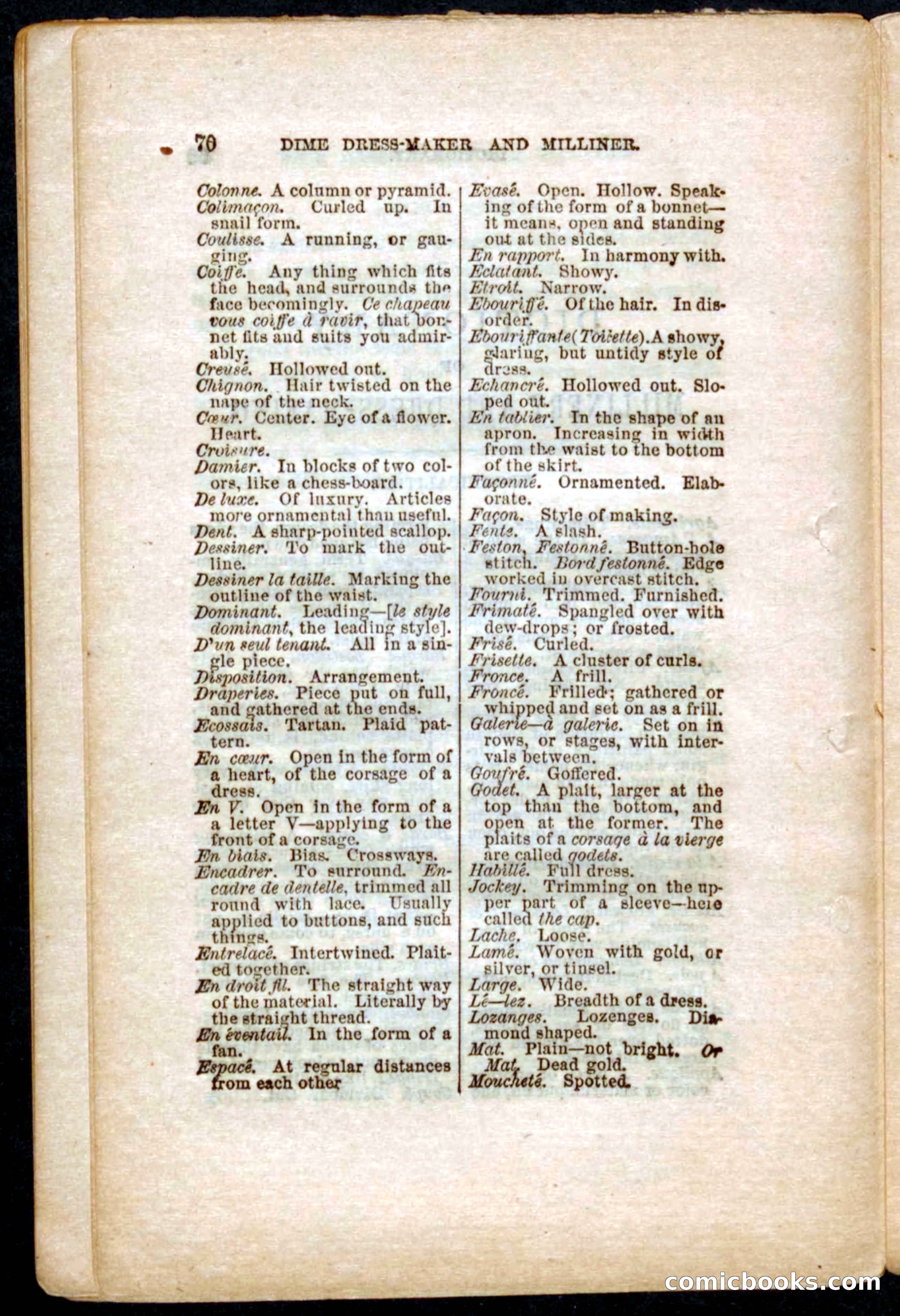 Beadle's Dime Guide to Dress-Making and Millinery — page 72 of 86