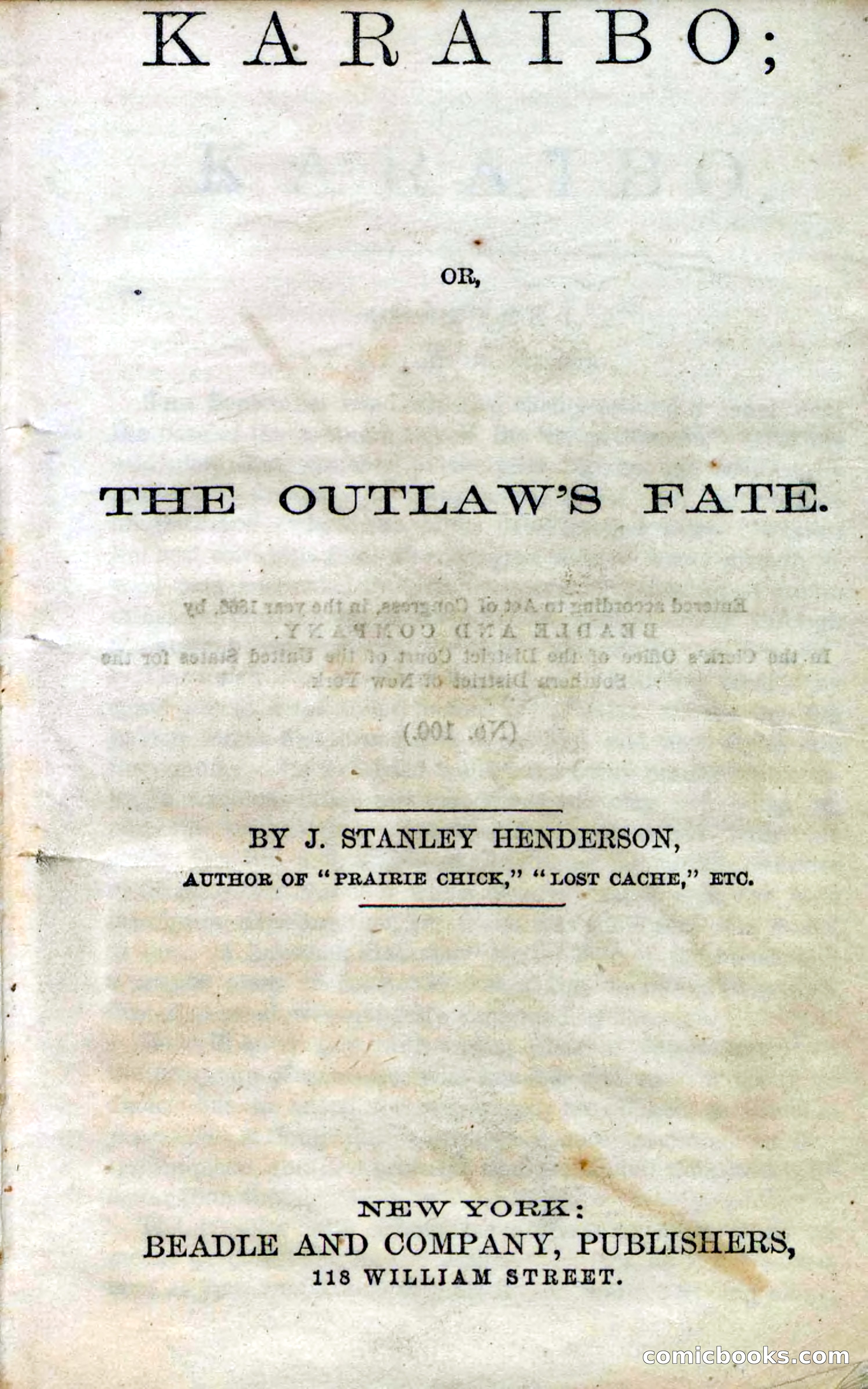 Beadle's Dime Novels No. 100 — page 2 of 95