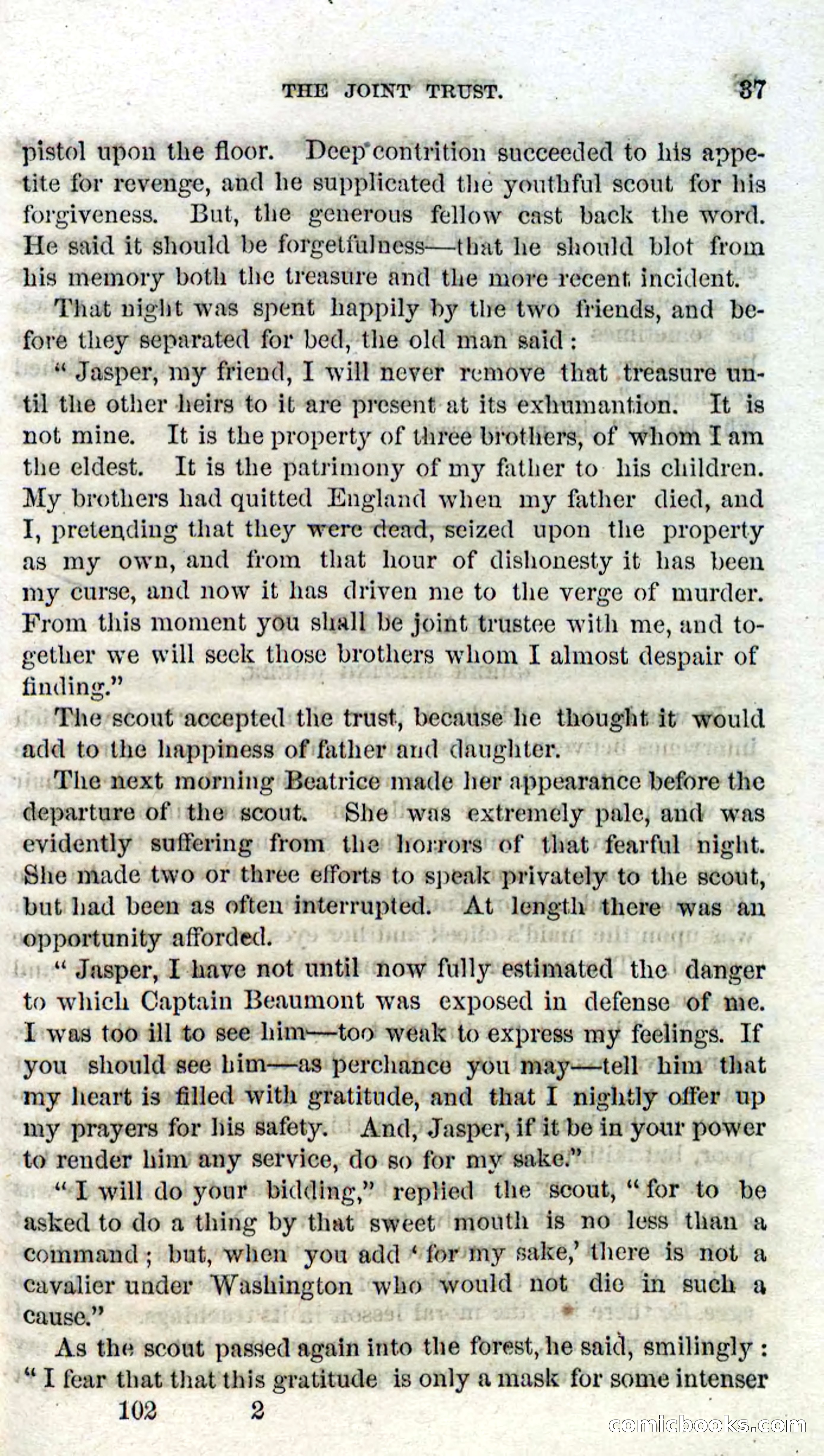 Beadle's Dime Novels No. 102: Hearts Forever — page 35 of 100
