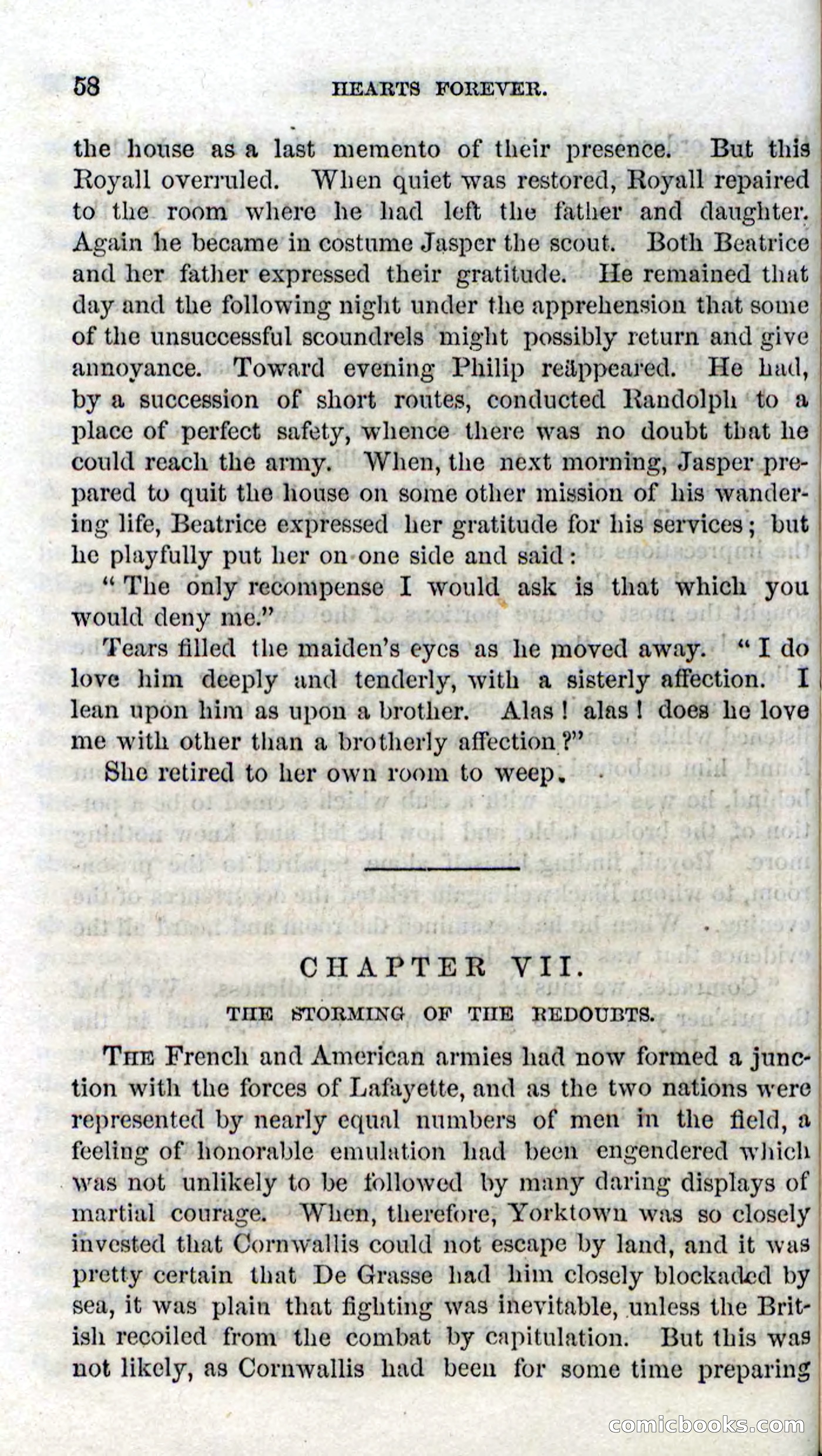 Beadle's Dime Novels No. 102: Hearts Forever — page 56 of 100