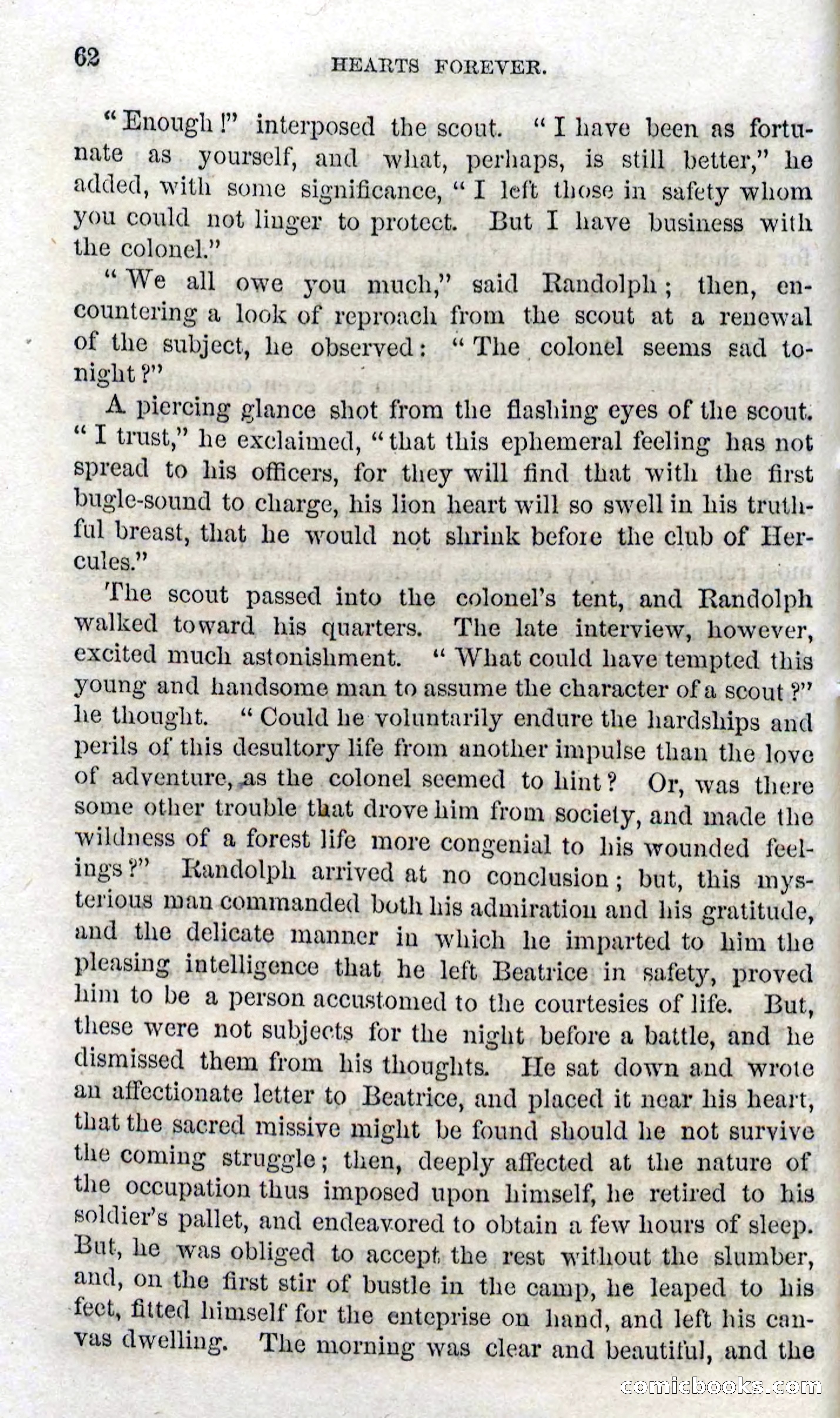 Beadle's Dime Novels No. 102: Hearts Forever — page 60 of 100
