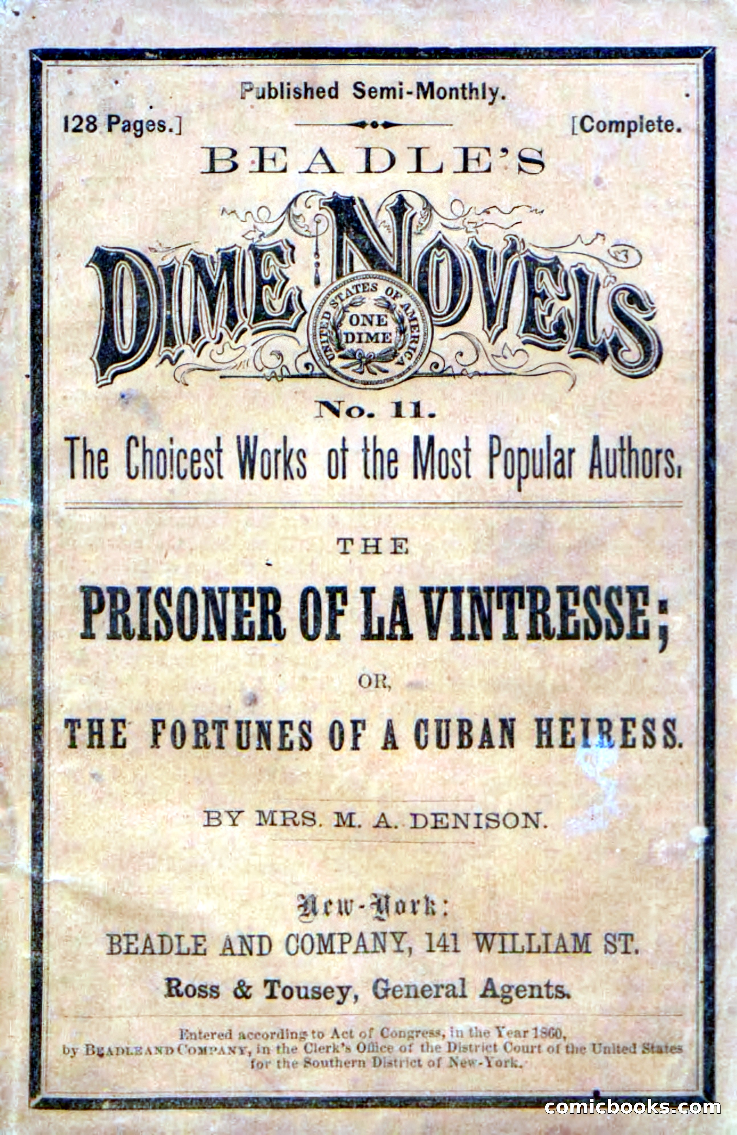 Beadle's Dime Novels, No. 11 — page 1 of 134