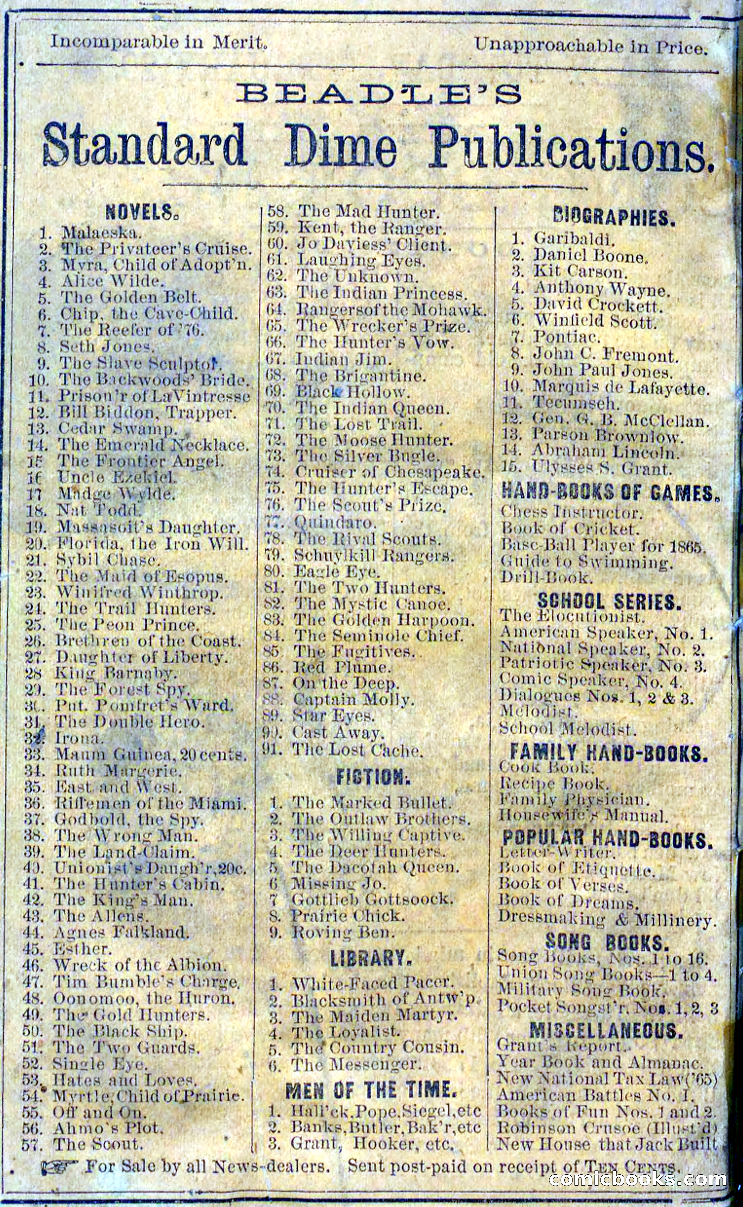 Beadle's Dime Novels No. 114: Ned Starling — page 100 of 100
