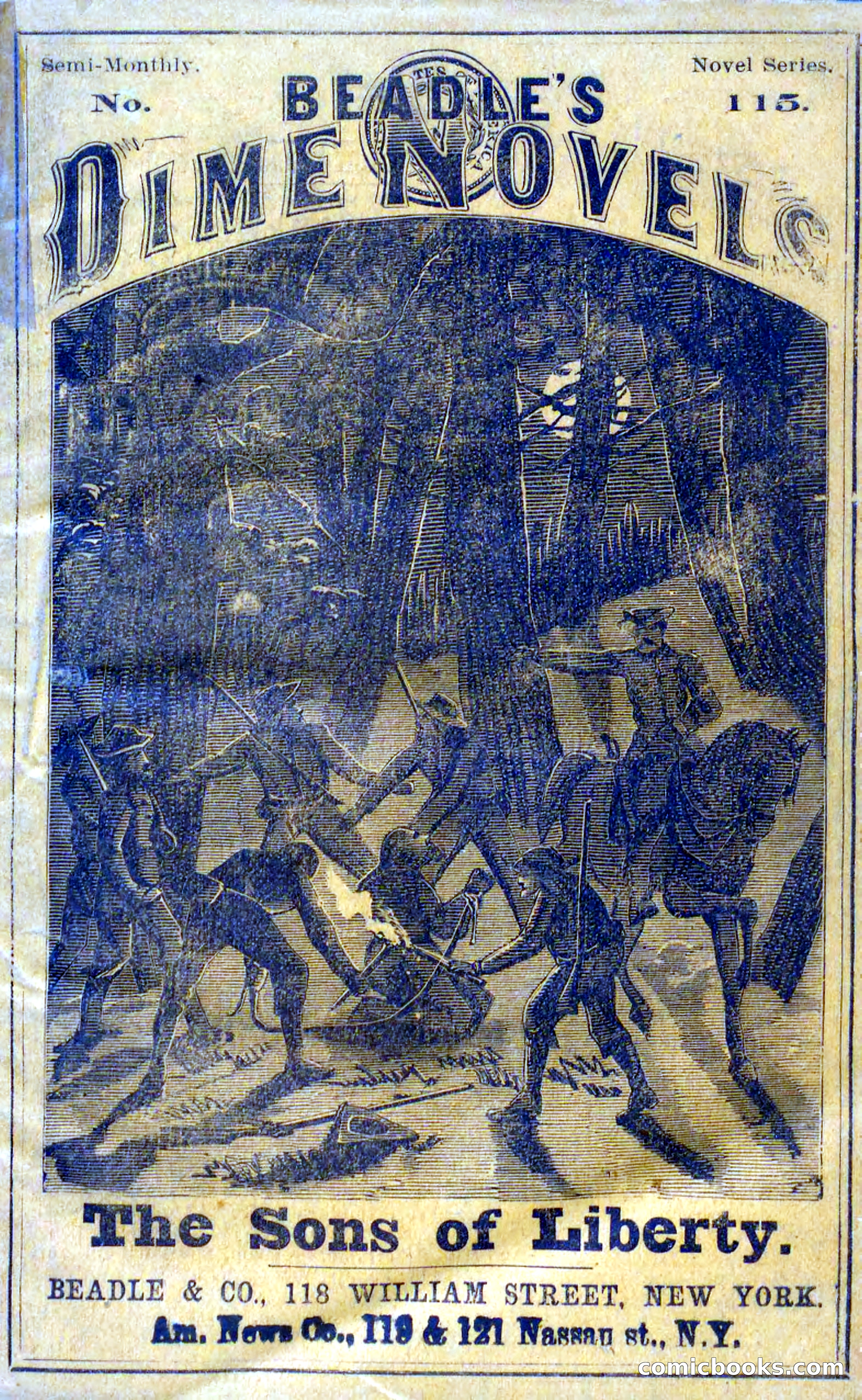 Beadle's Dime Novels No. 115: The Sons of Liberty — page 1 of 100