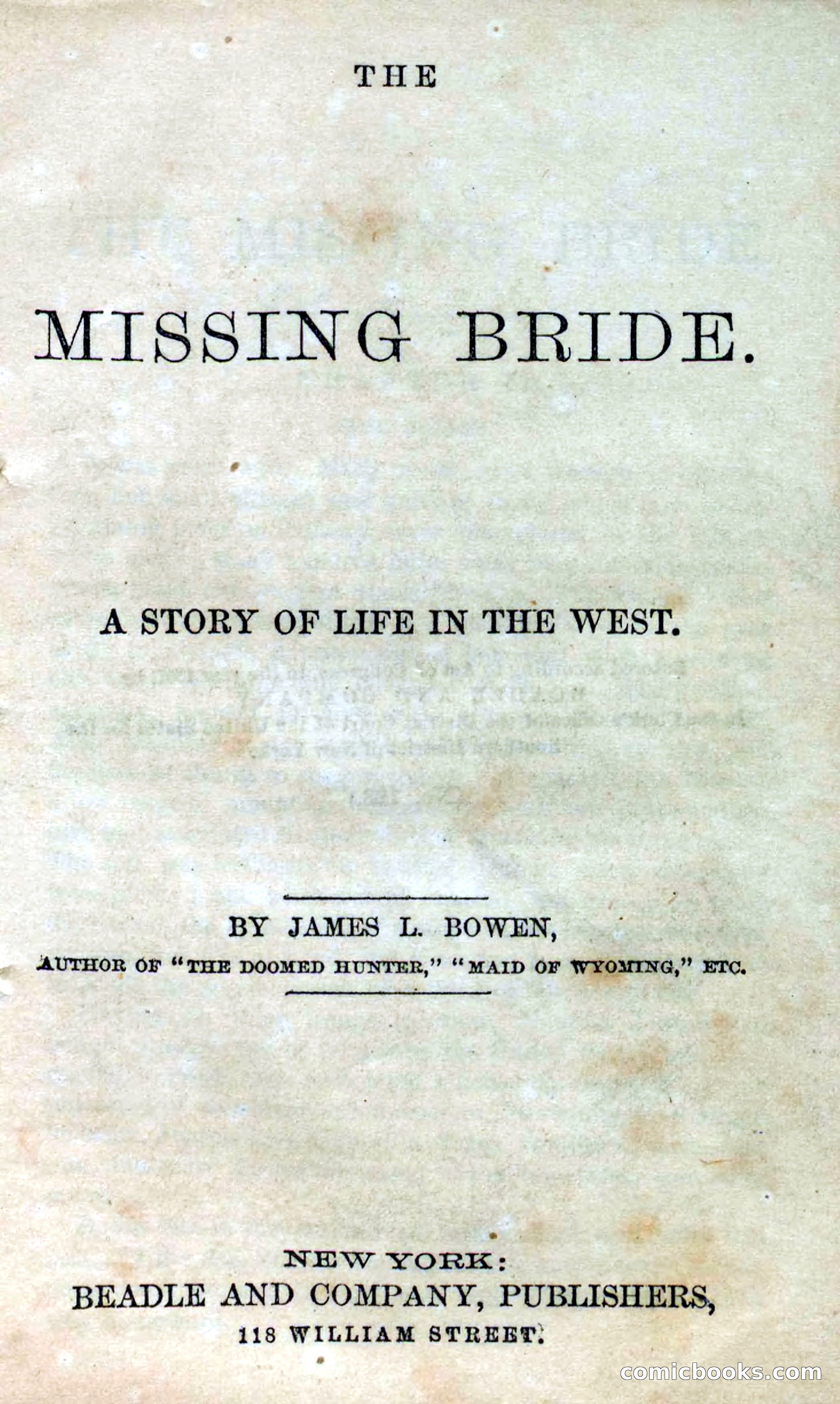 Beadle's Dime Novels No. 123: The Missing Bride — page 5 of 100