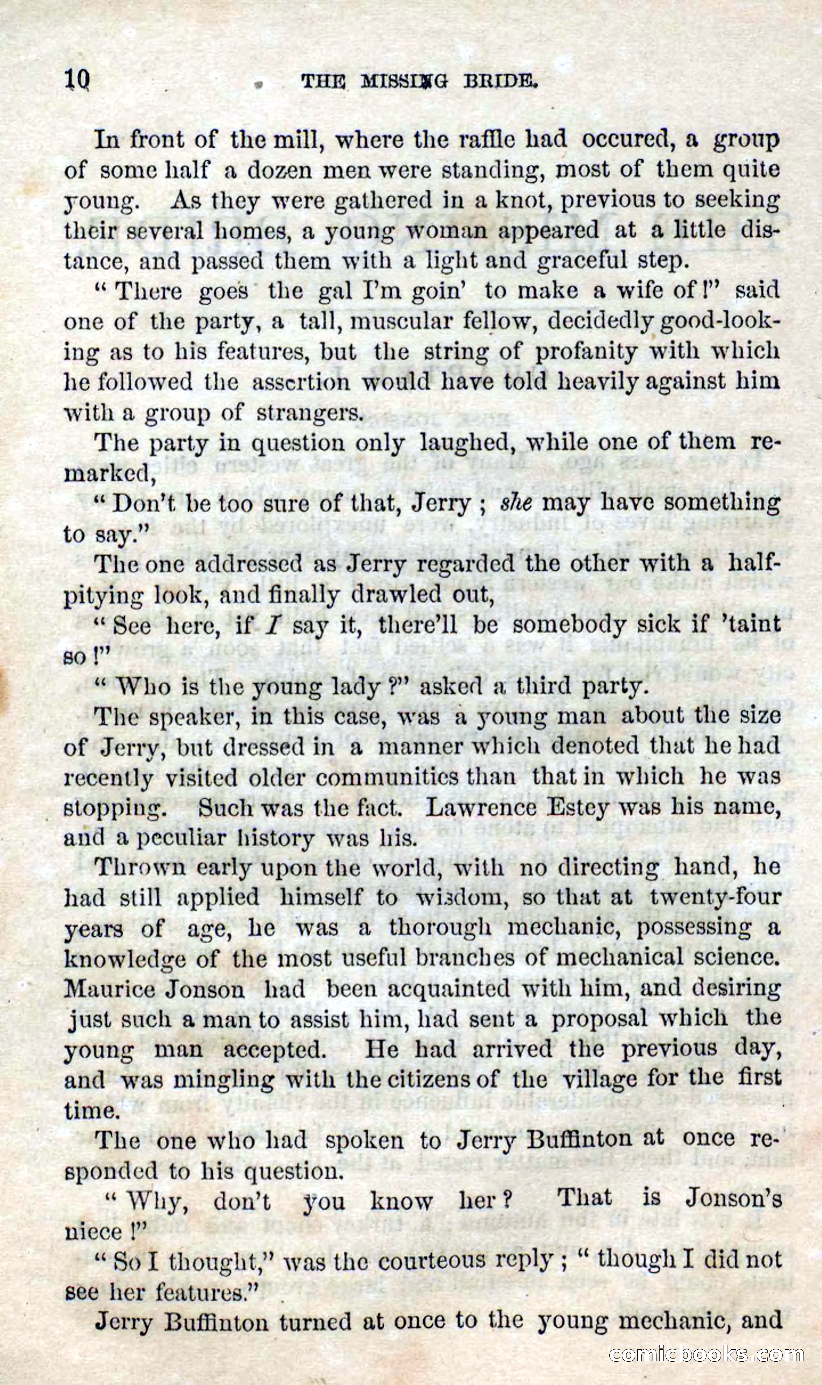 Beadle's Dime Novels No. 123: The Missing Bride — page 8 of 100