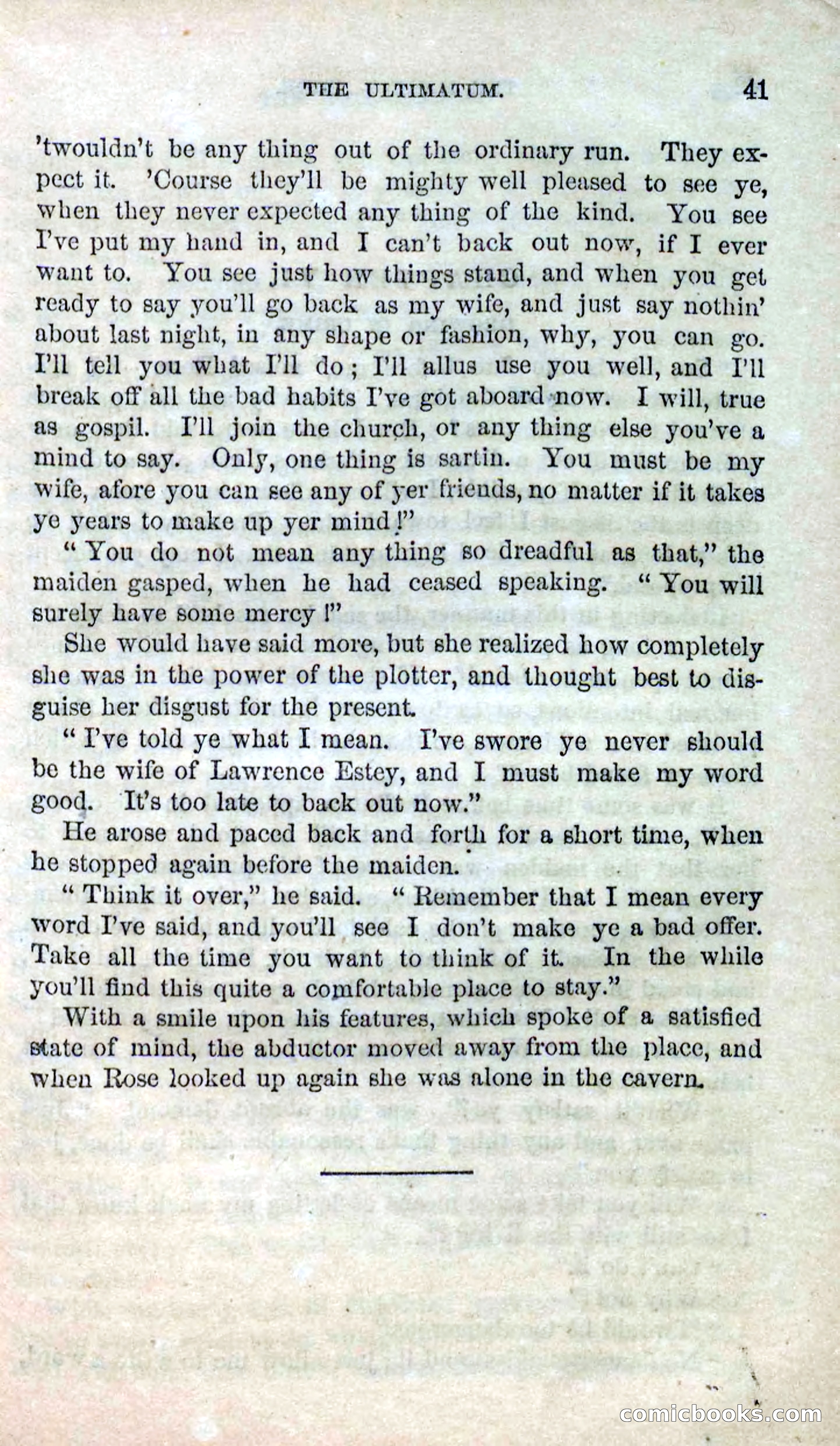 Beadle's Dime Novels No. 123: The Missing Bride — page 39 of 100