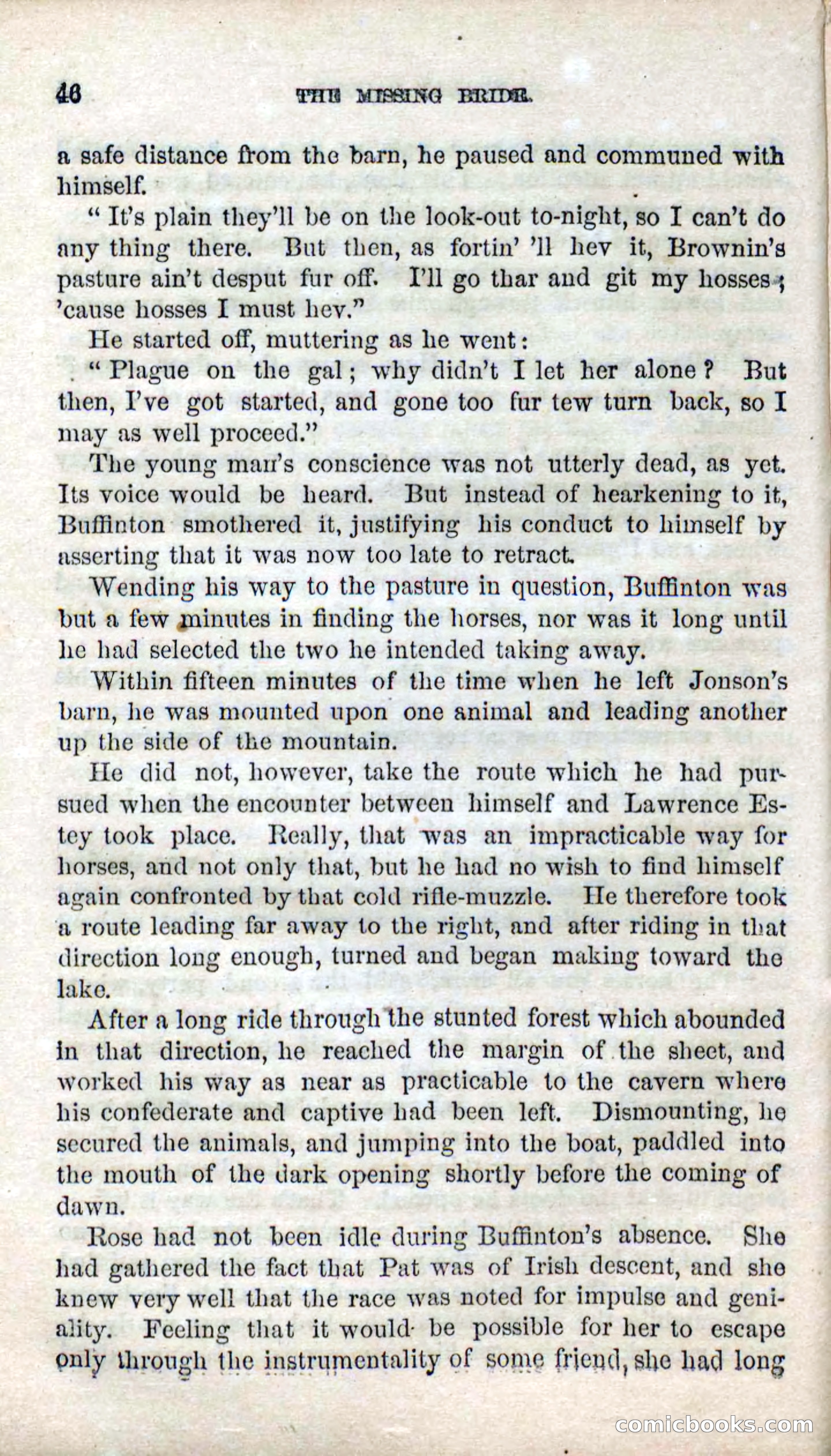 Beadle's Dime Novels No. 123: The Missing Bride — page 44 of 100