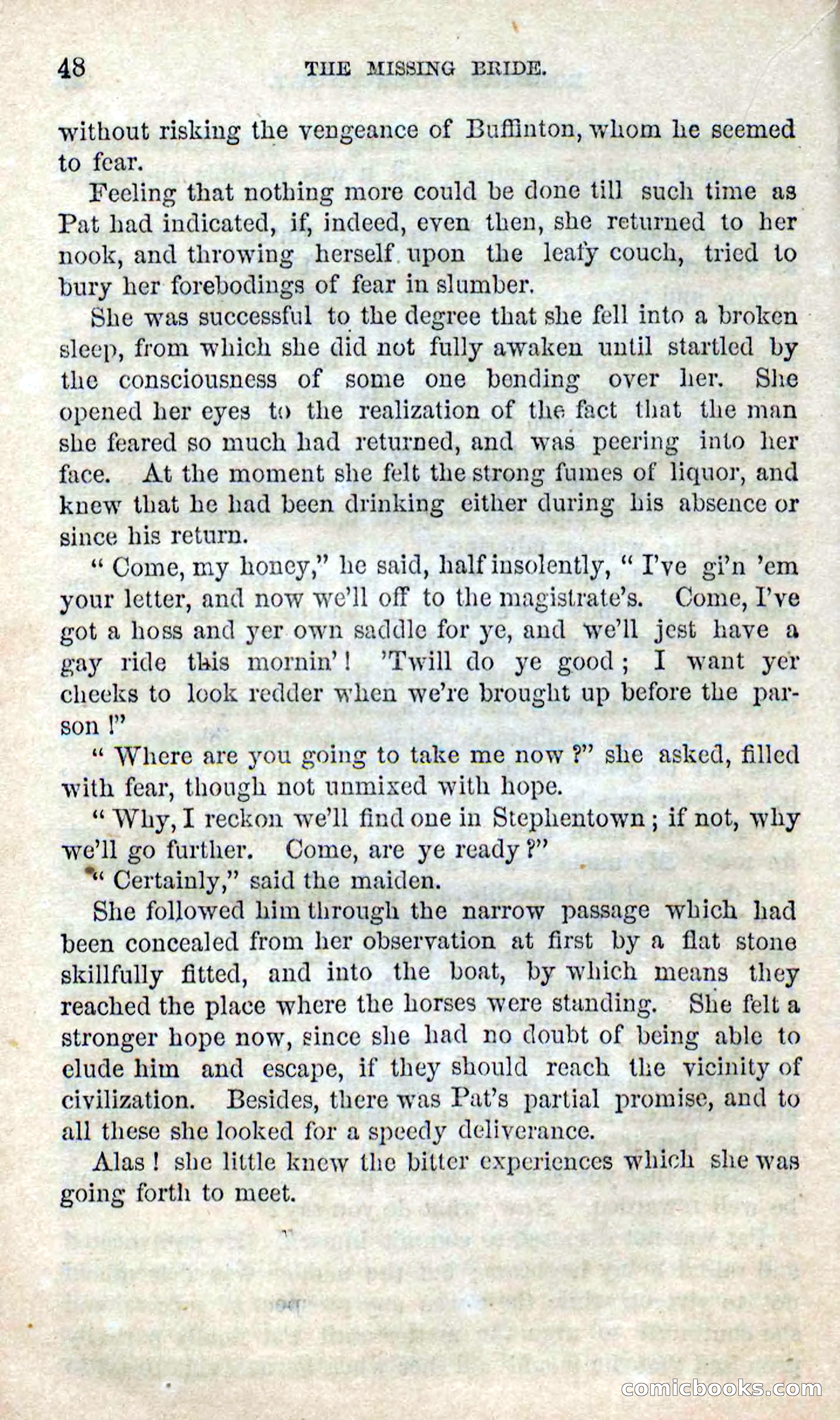Beadle's Dime Novels No. 123: The Missing Bride — page 46 of 100
