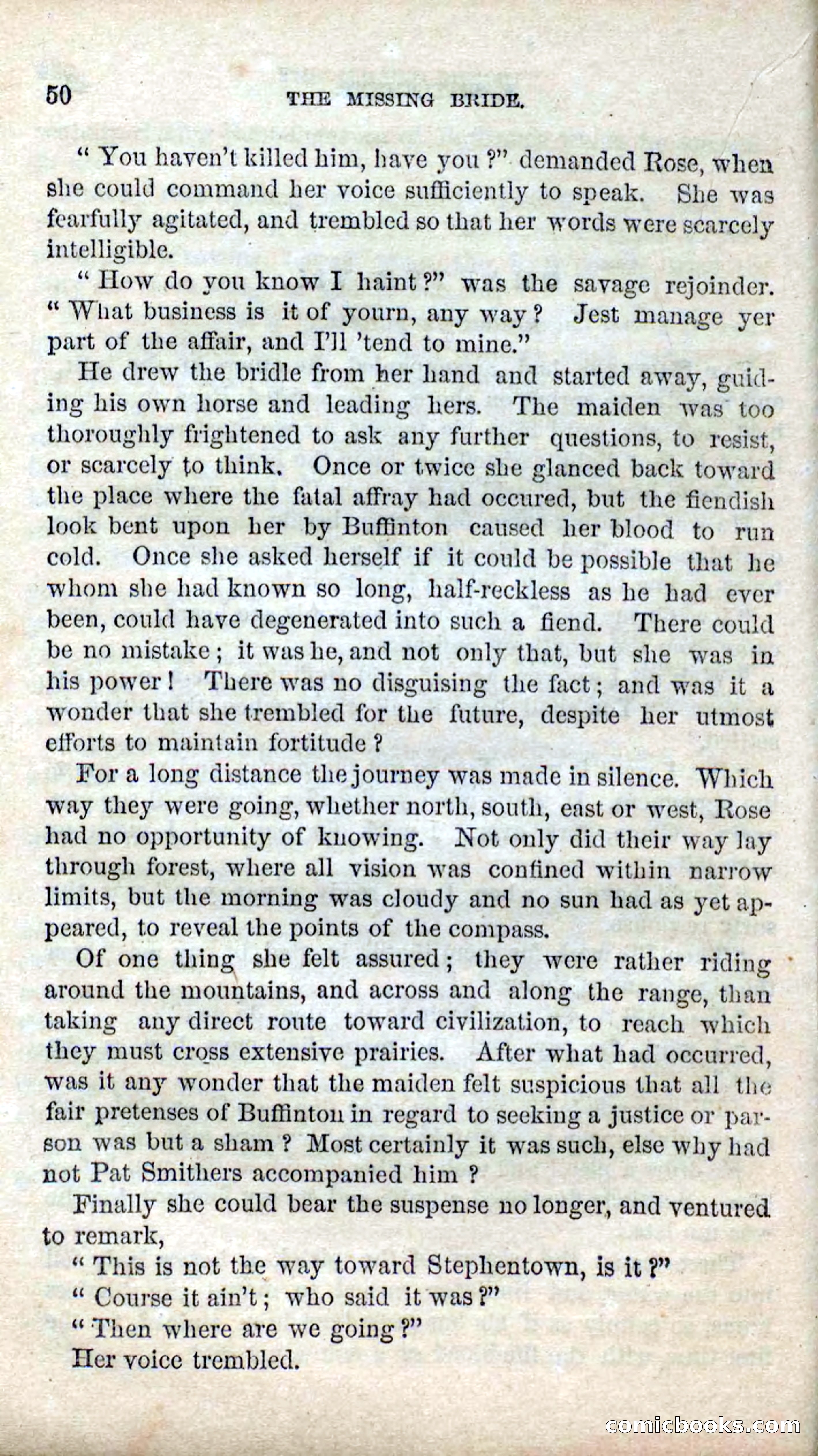 Beadle's Dime Novels No. 123: The Missing Bride — page 48 of 100