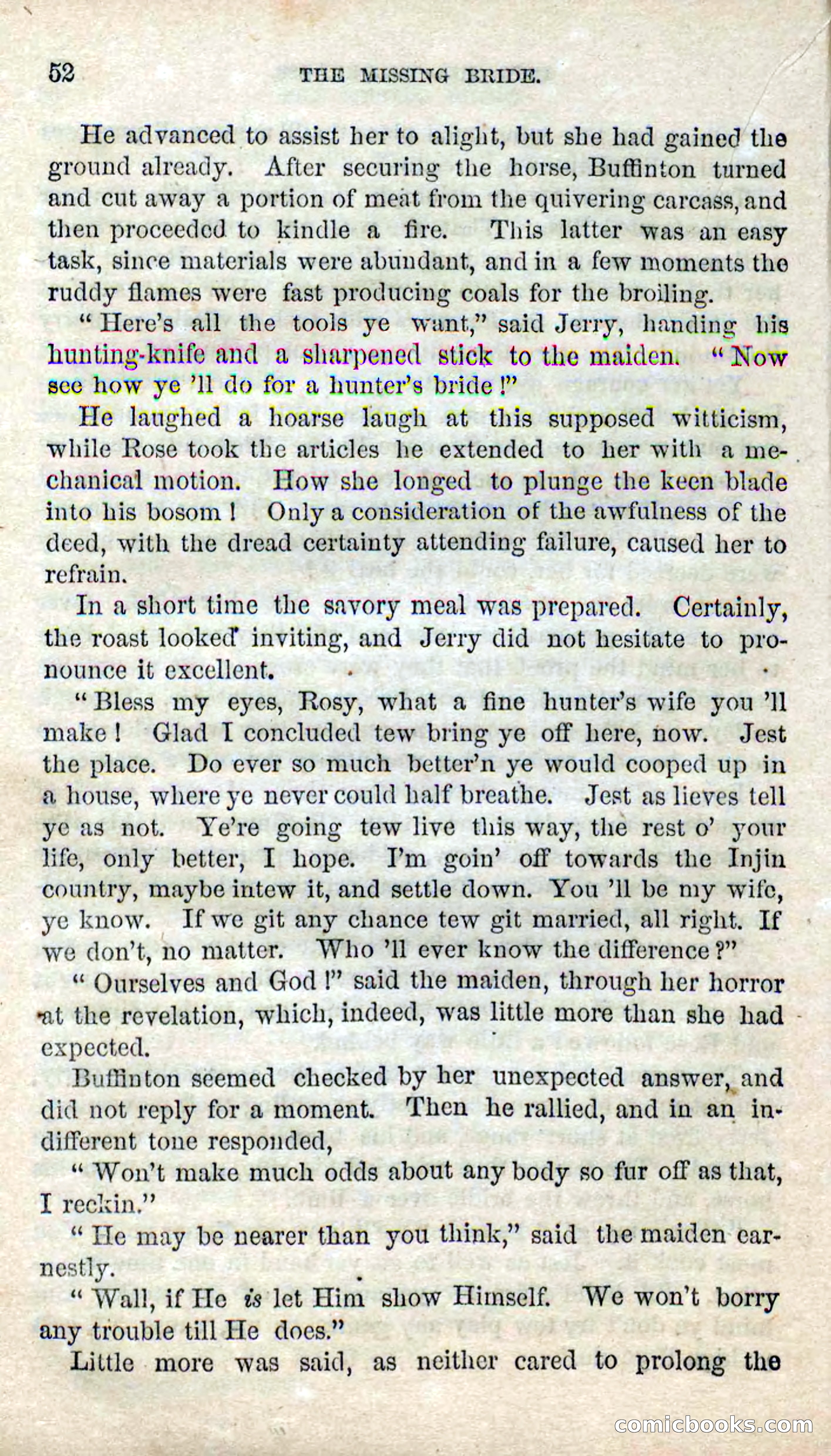 Beadle's Dime Novels No. 123: The Missing Bride — page 50 of 100