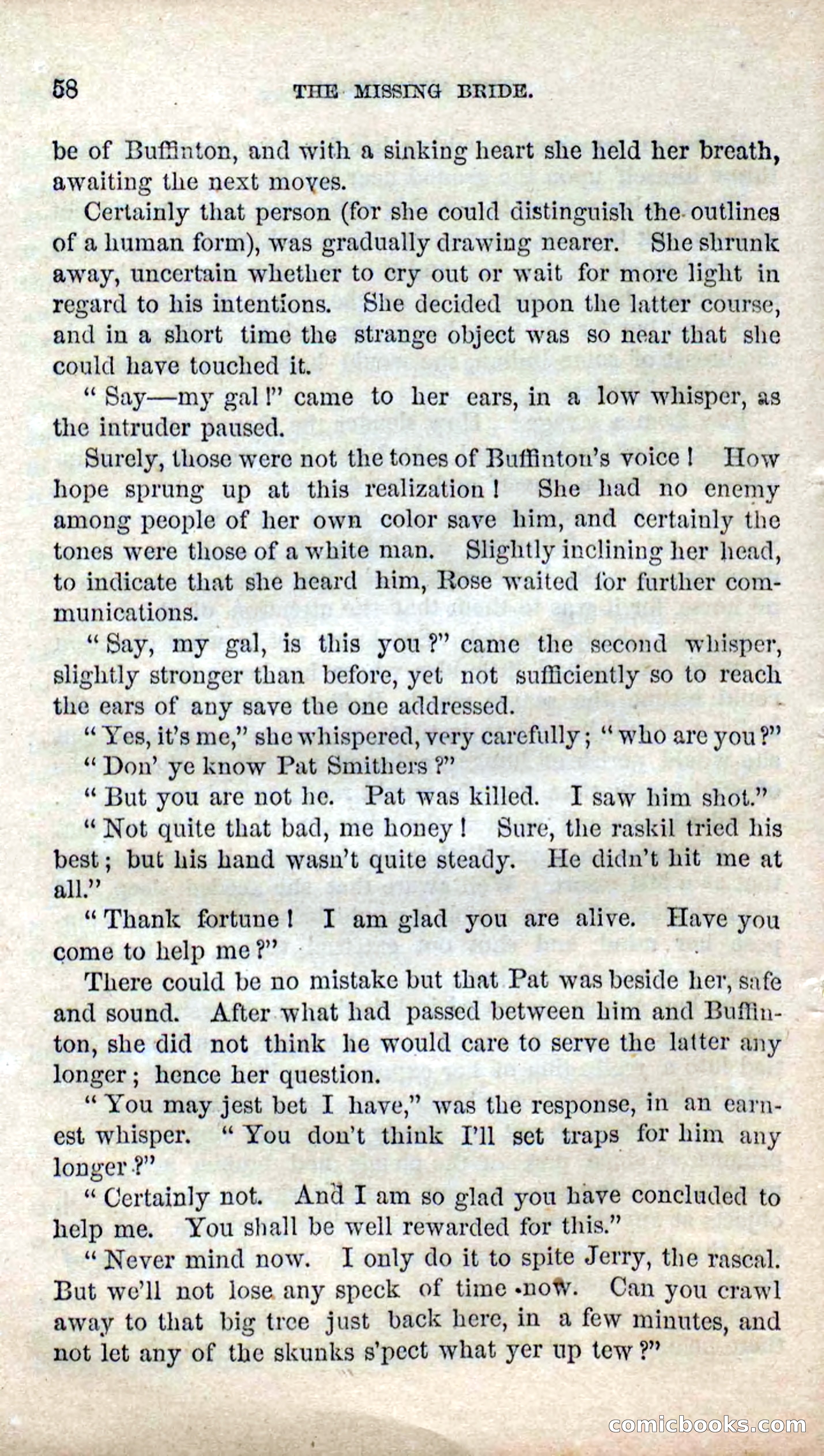 Beadle's Dime Novels No. 123: The Missing Bride — page 56 of 100