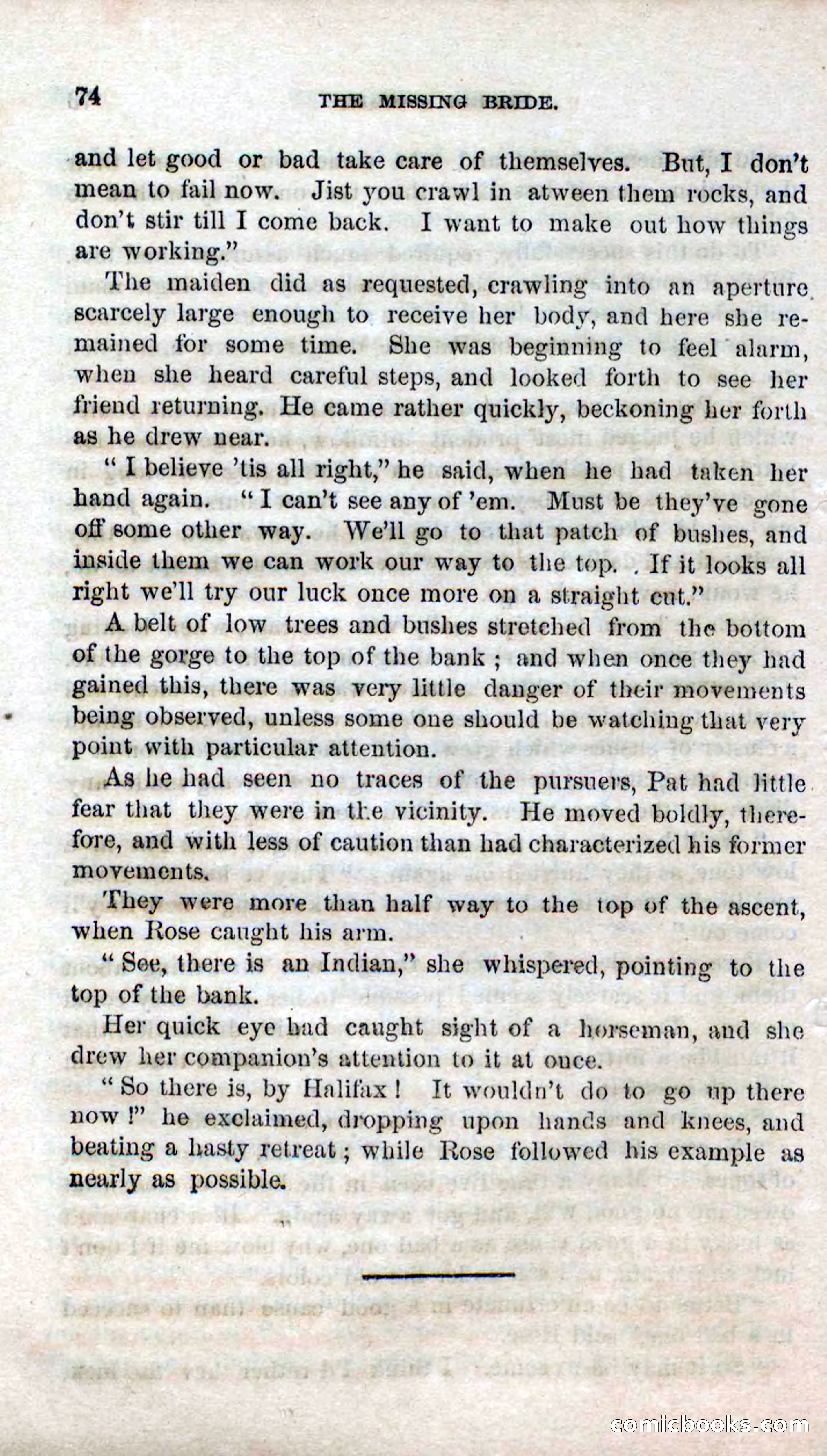 Beadle's Dime Novels No. 123: The Missing Bride — page 72 of 100