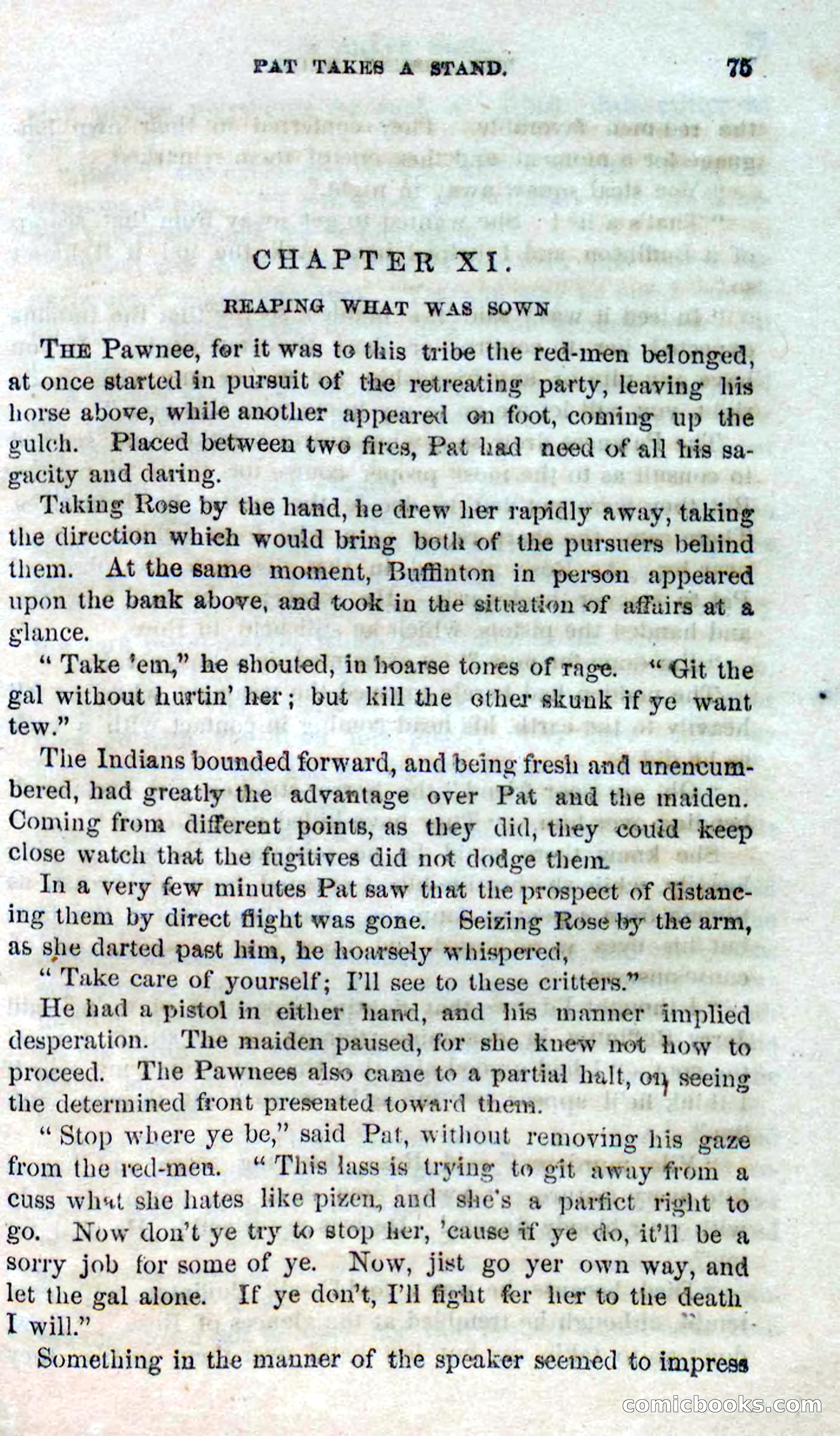 Beadle's Dime Novels No. 123: The Missing Bride — page 73 of 100