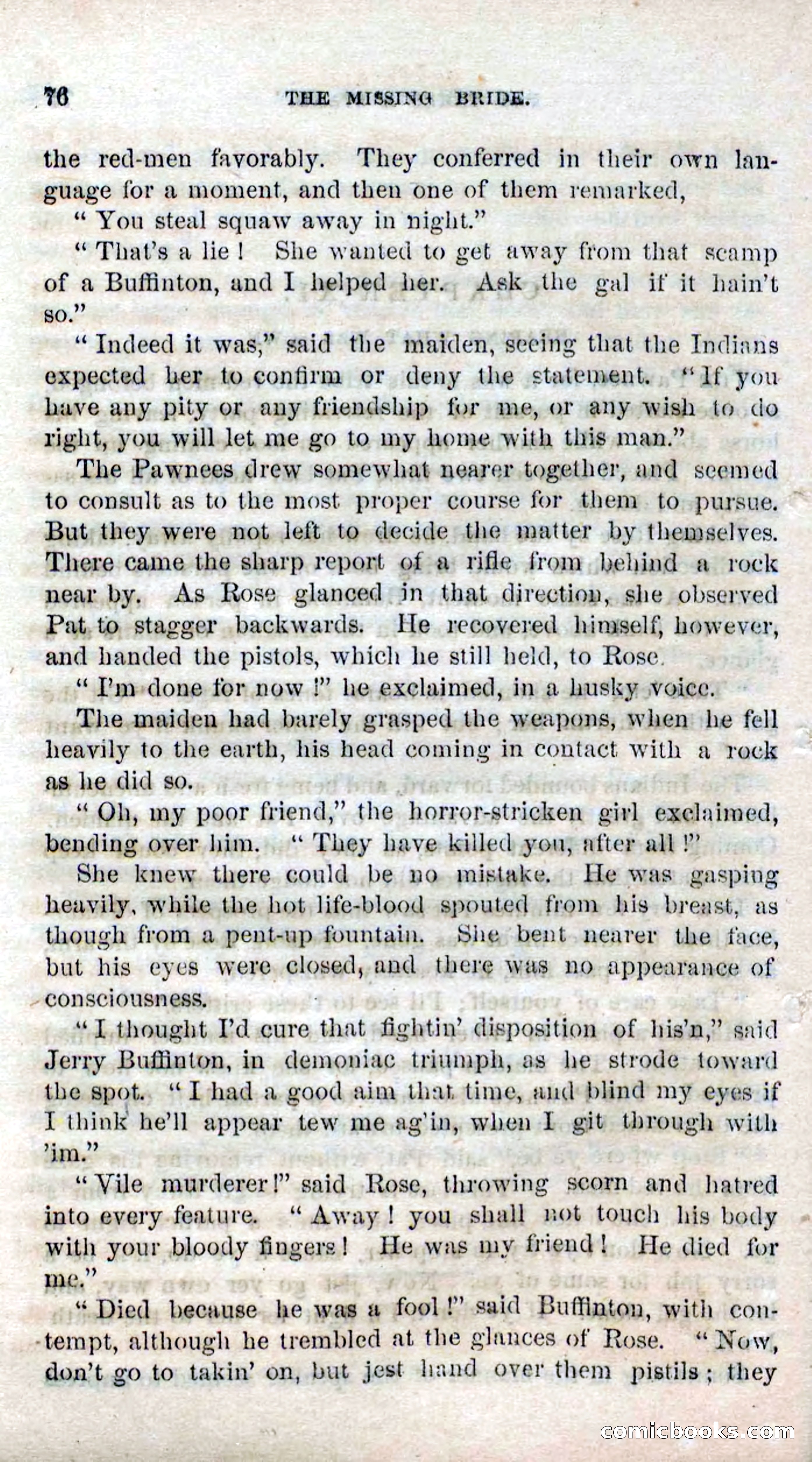 Beadle's Dime Novels No. 123: The Missing Bride — page 74 of 100