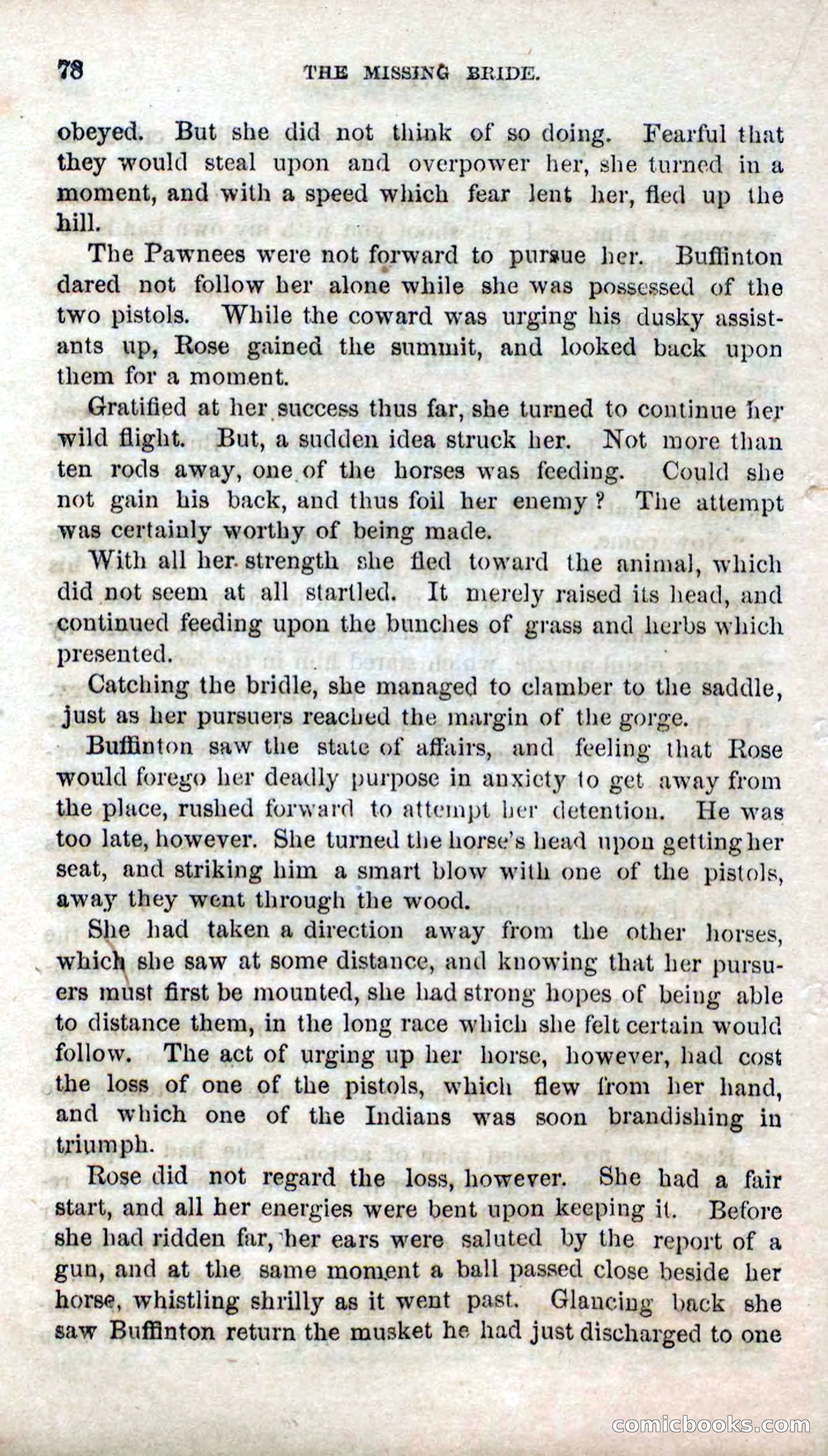 Beadle's Dime Novels No. 123: The Missing Bride — page 76 of 100