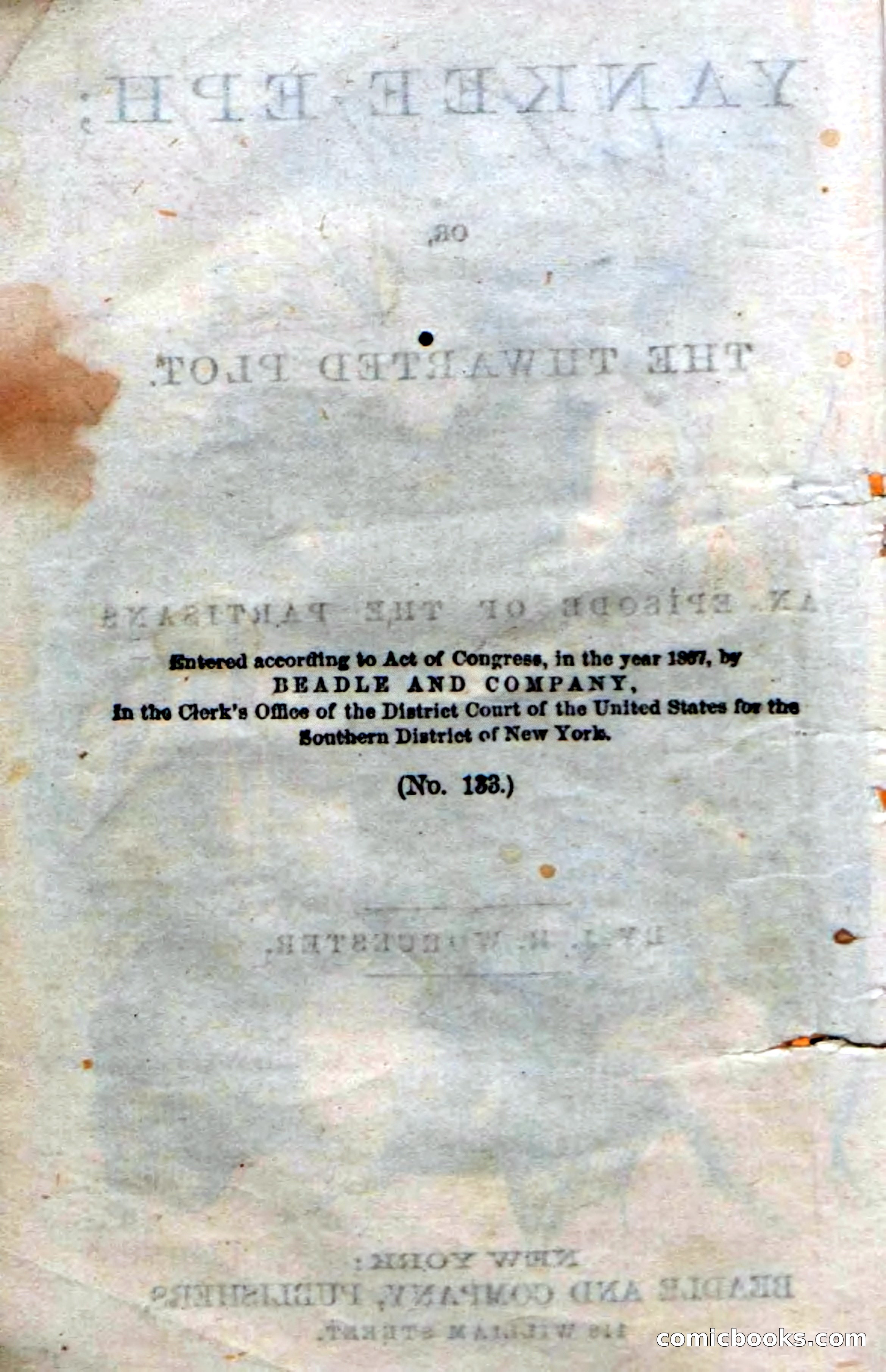Beadle's Dime Novels No. 133: Yankee Eph — page 6 of 98