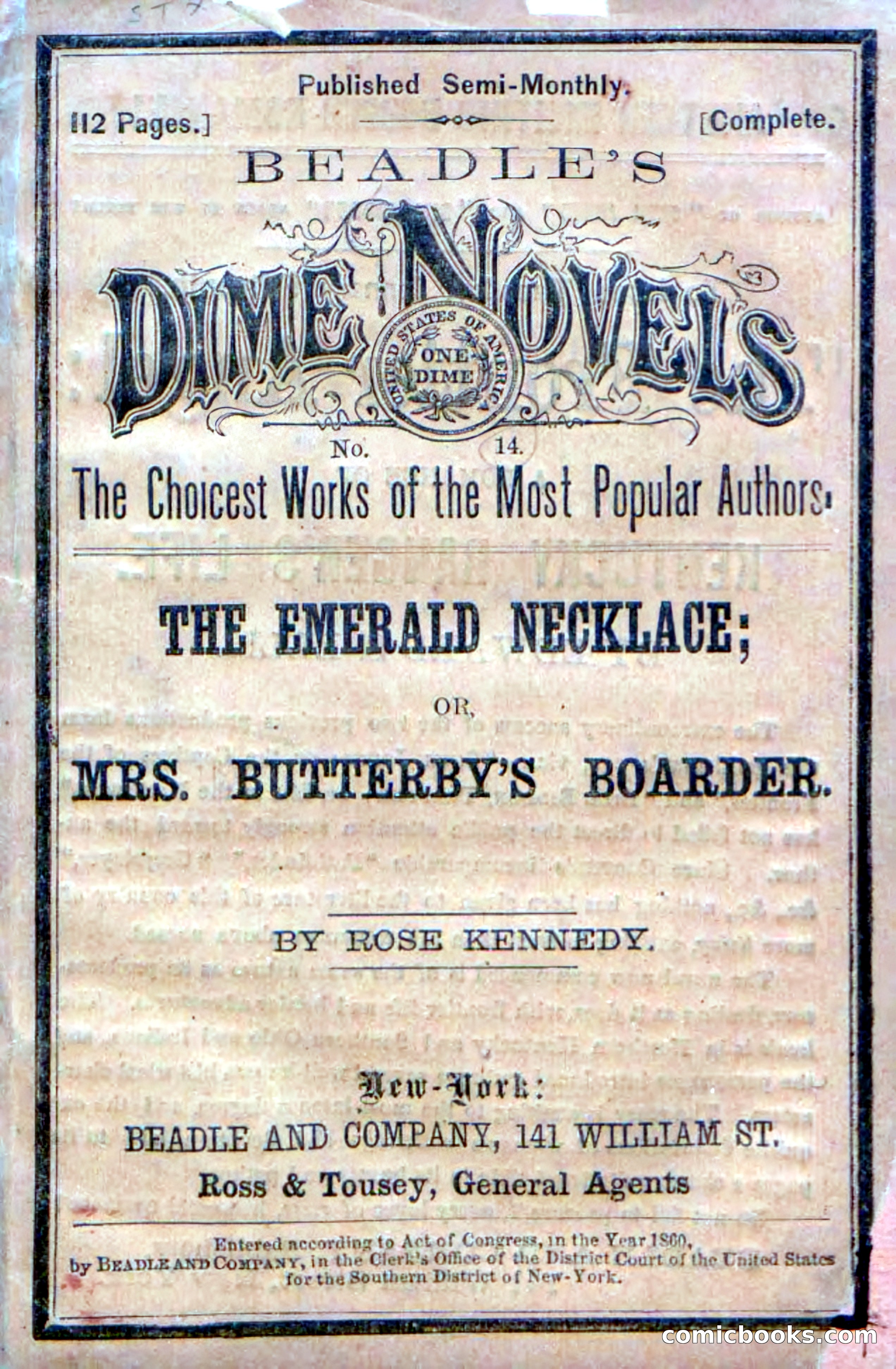 Beadle's Dime Novels No. 14