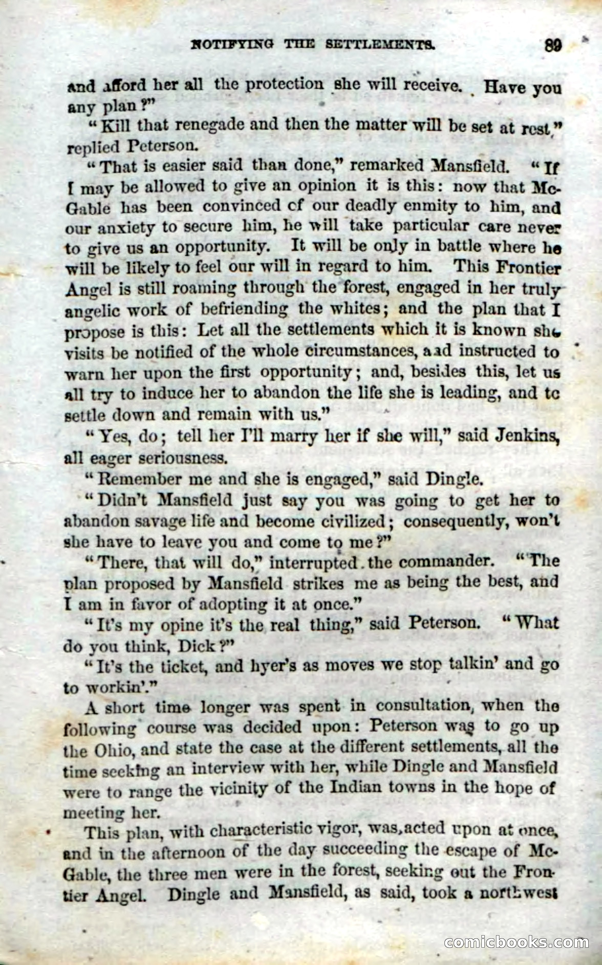 Beadle's Dime Novels No. 15: The Frontier Angel — page 91 of 132