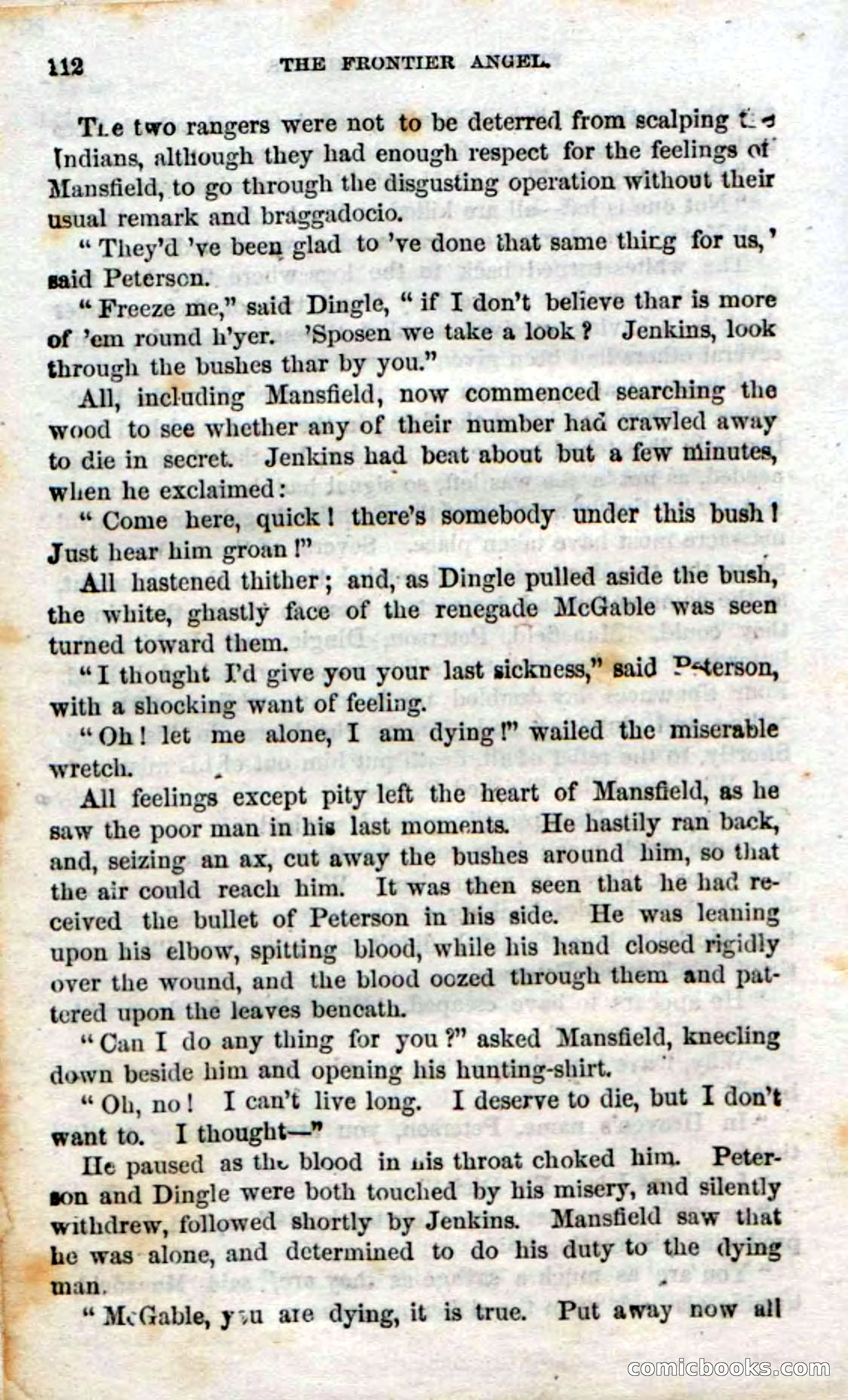 Beadle's Dime Novels No. 15: The Frontier Angel — page 114 of 132