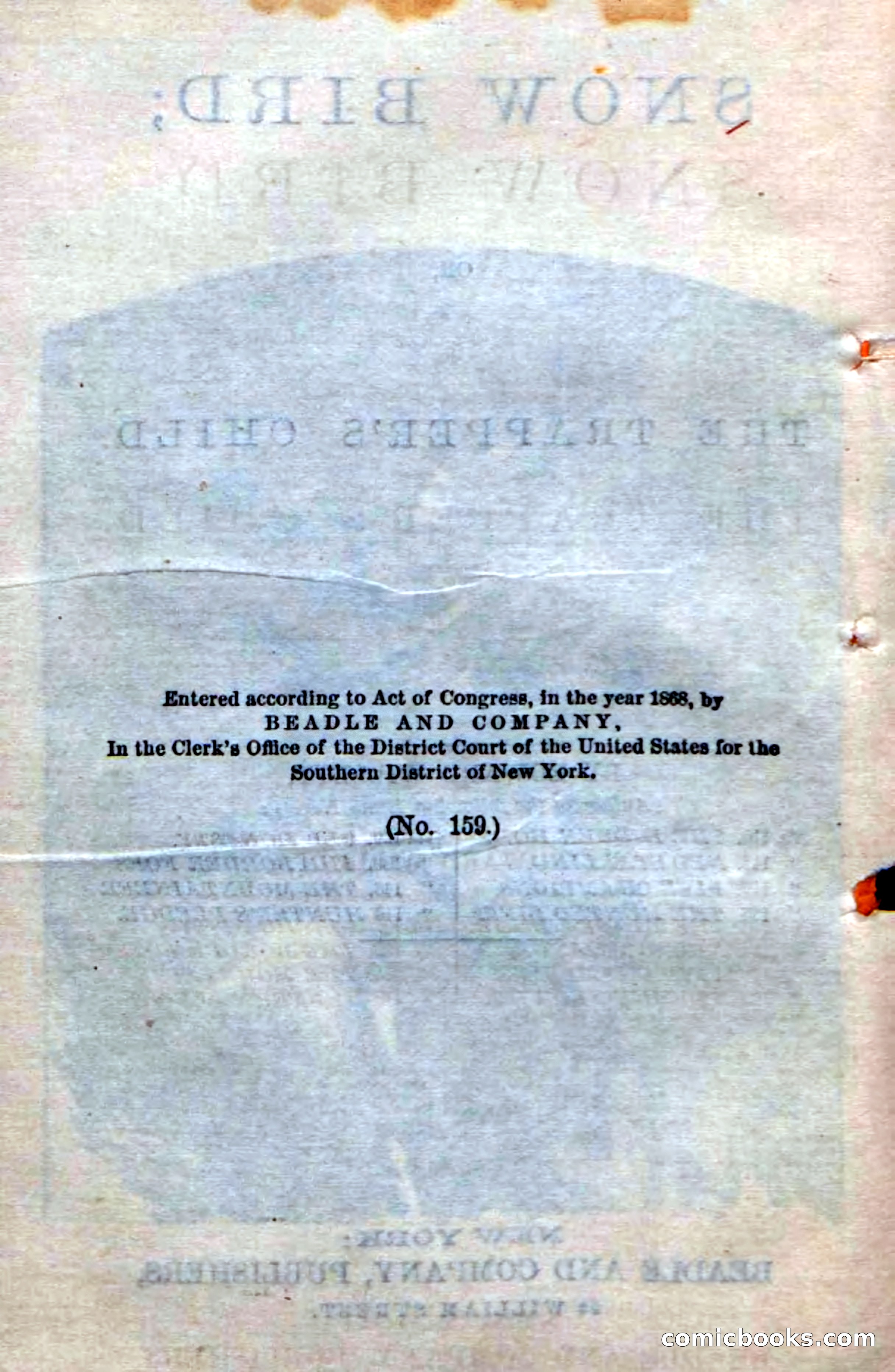 Beadle's Dime Novels No. 159: Snow Bird, the Trapper's Child — page 6 of 116