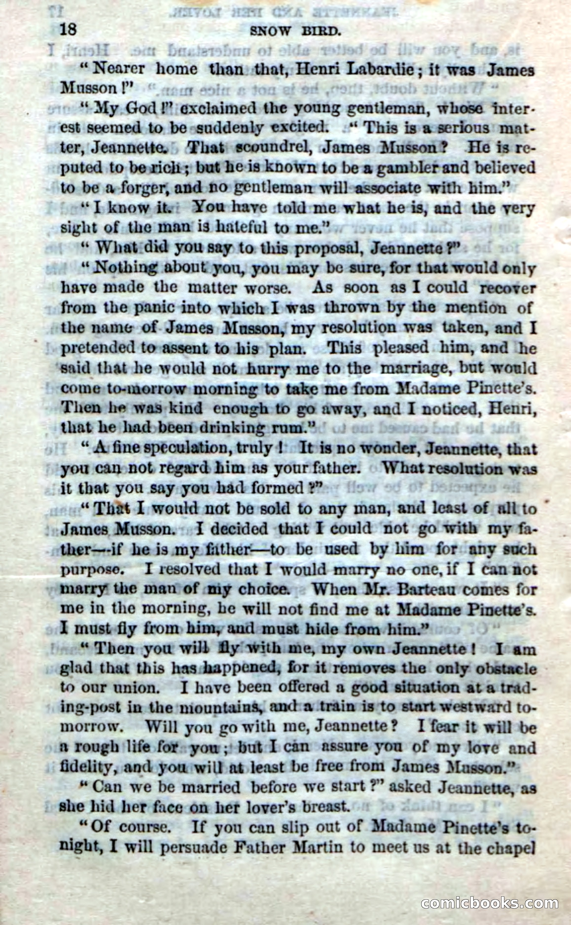 Beadle's Dime Novels No. 159: Snow Bird, the Trapper's Child — page 16 of 116