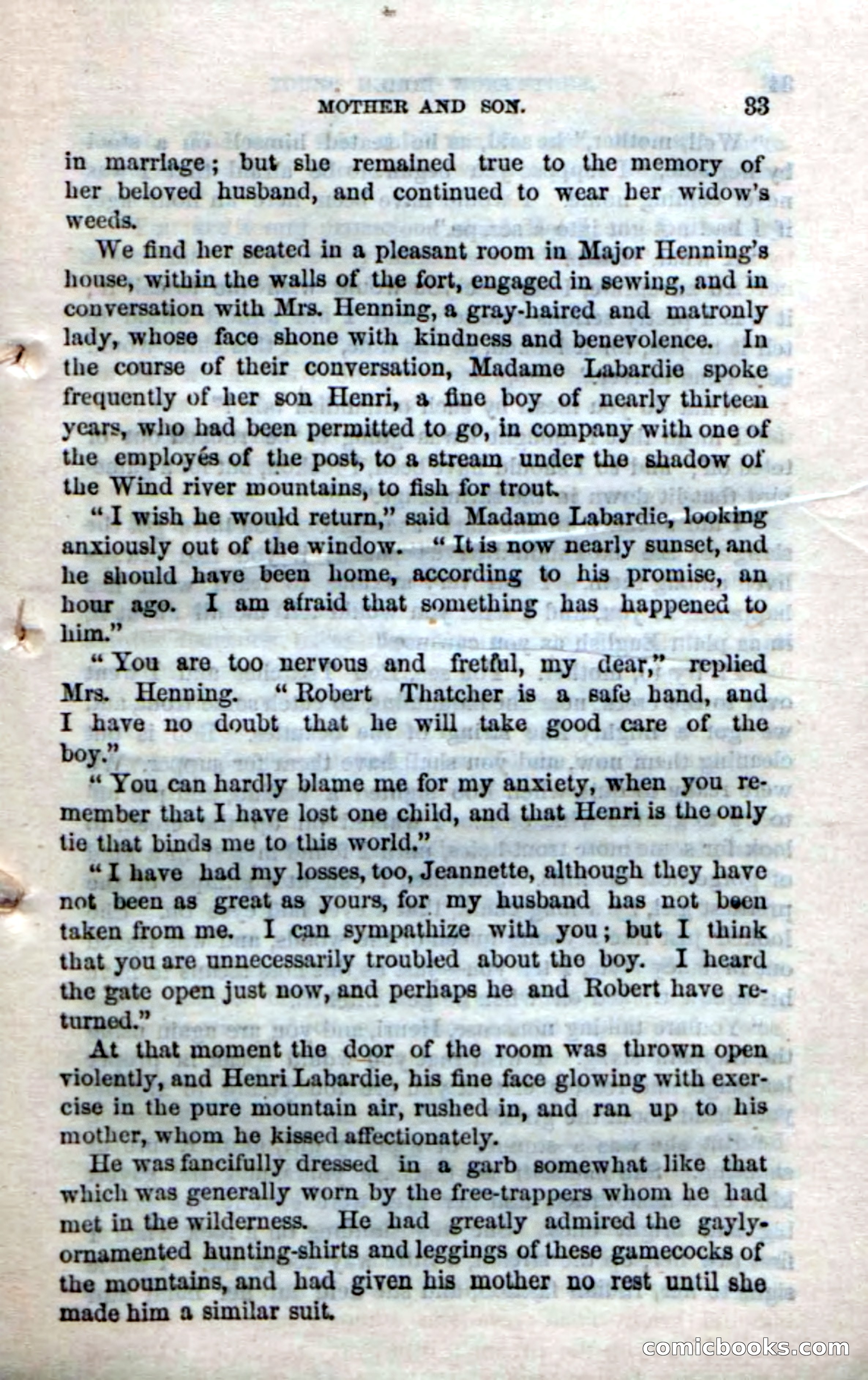 Beadle's Dime Novels No. 159: Snow Bird, the Trapper's Child — page 31 of 116