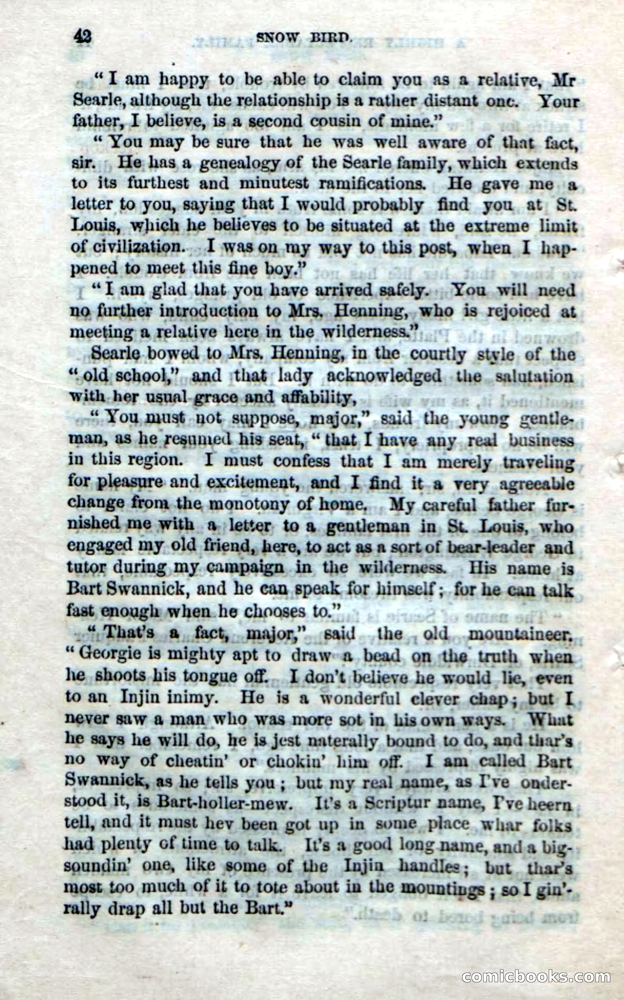 Beadle's Dime Novels No. 159: Snow Bird, the Trapper's Child — page 40 of 116