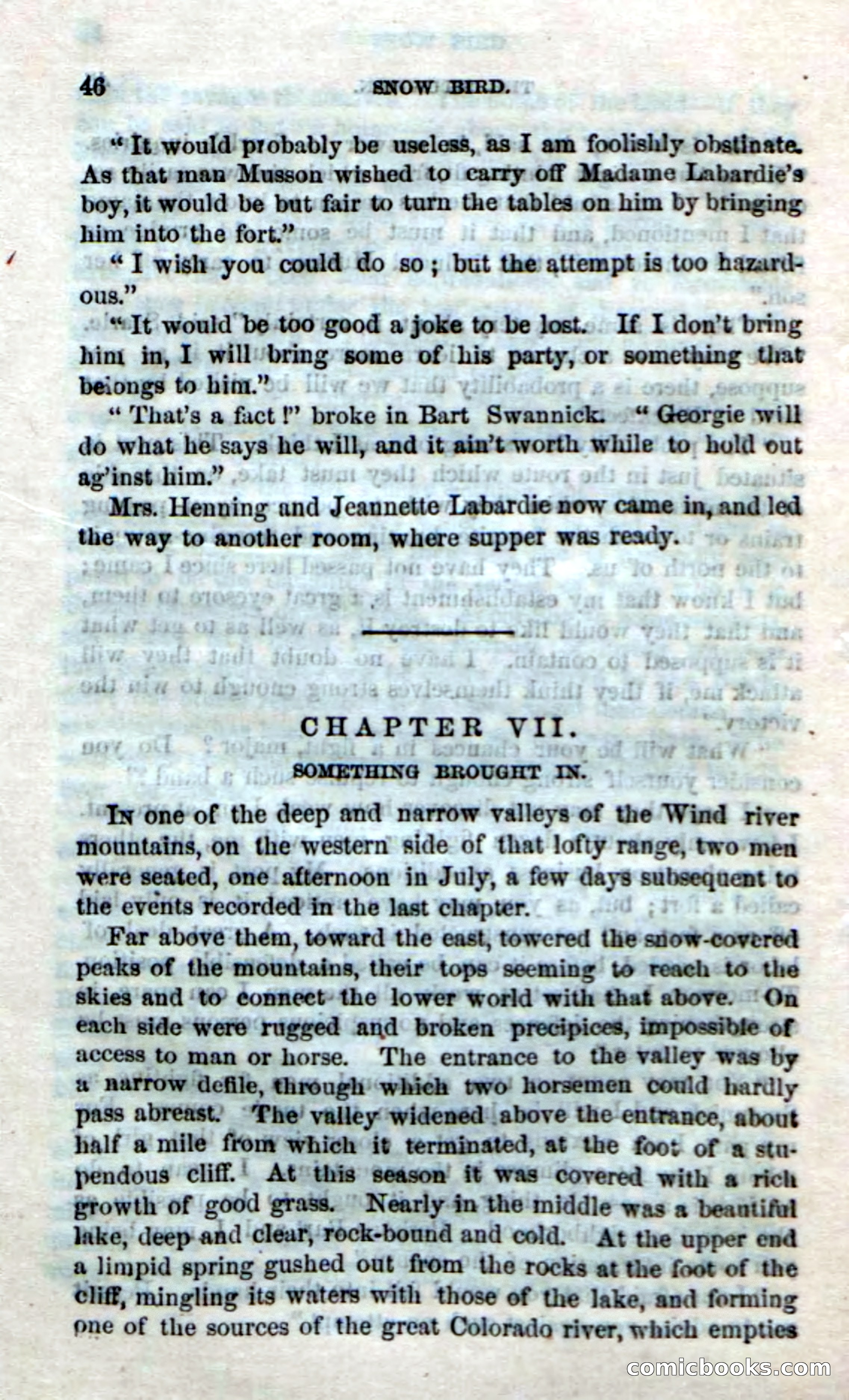 Beadle's Dime Novels No. 159: Snow Bird, the Trapper's Child — page 44 of 116