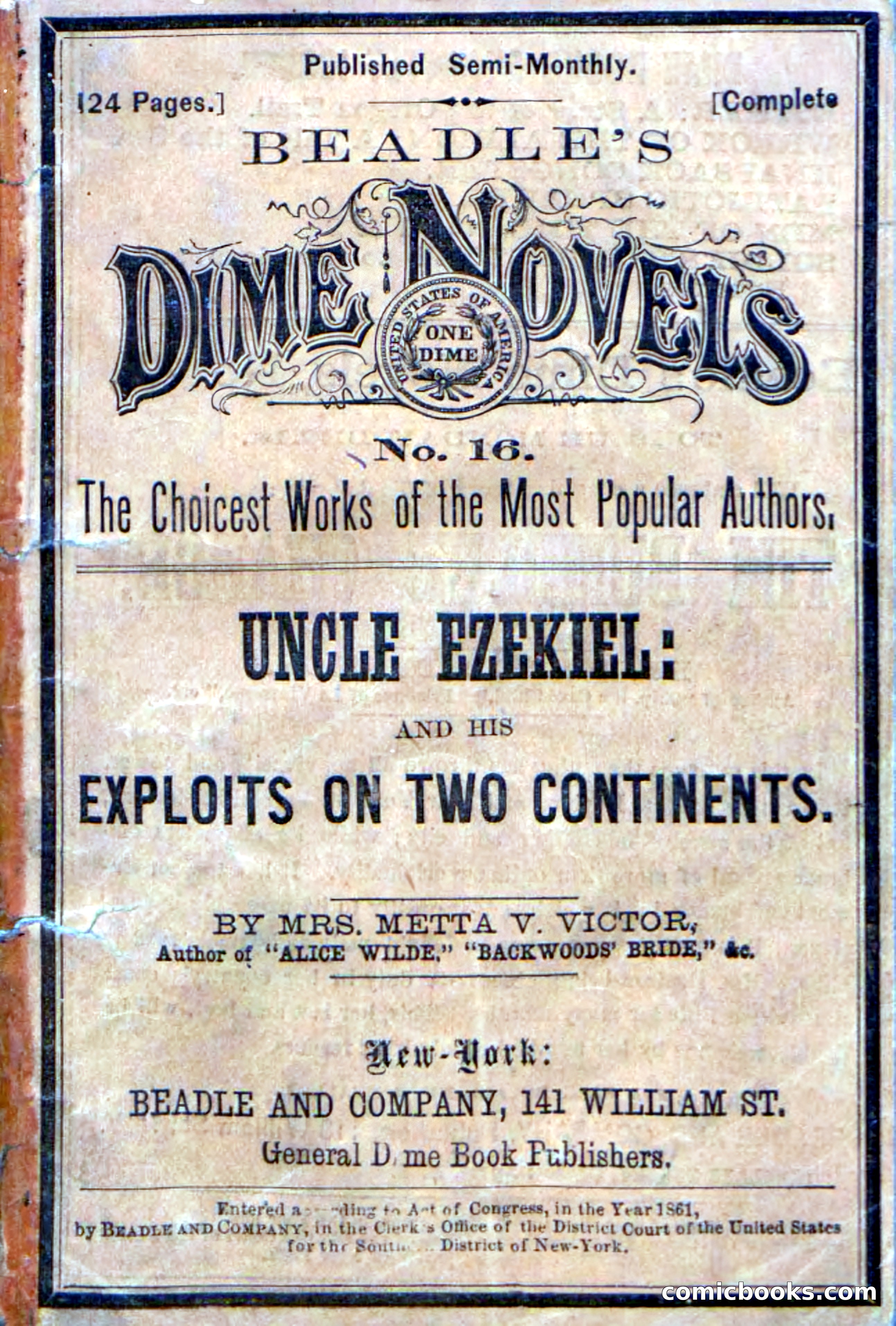 Beadle's Dime Novels No. 16