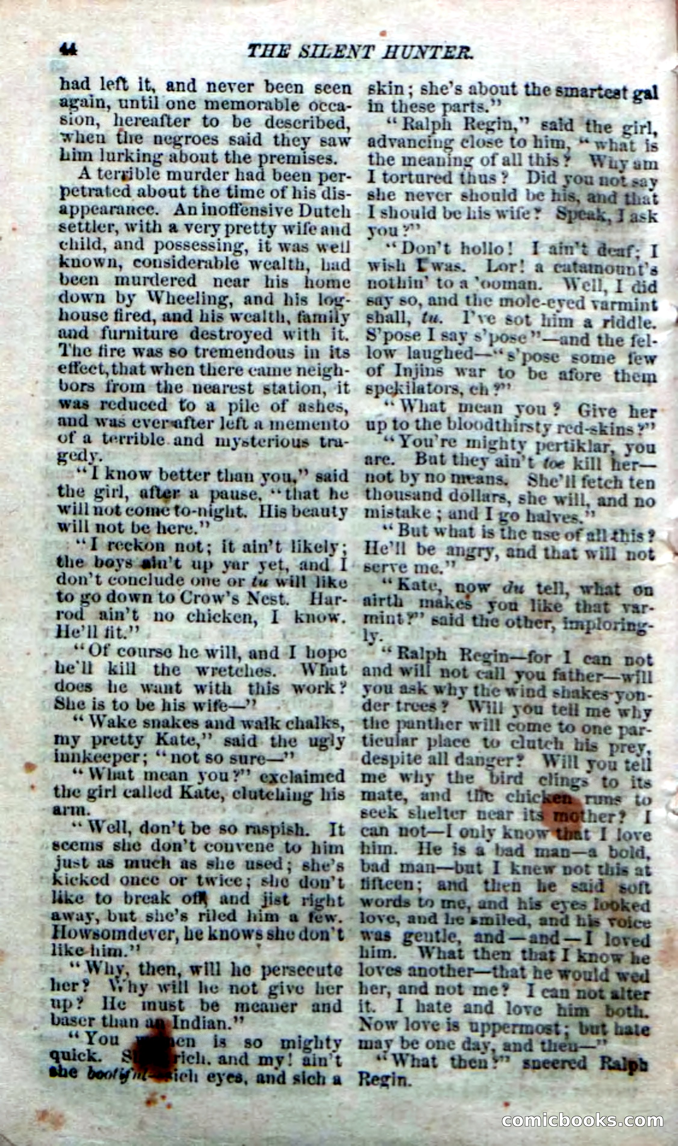 The Silent Hunter; or, The Scowl Hall Mystery — page 42 of 190