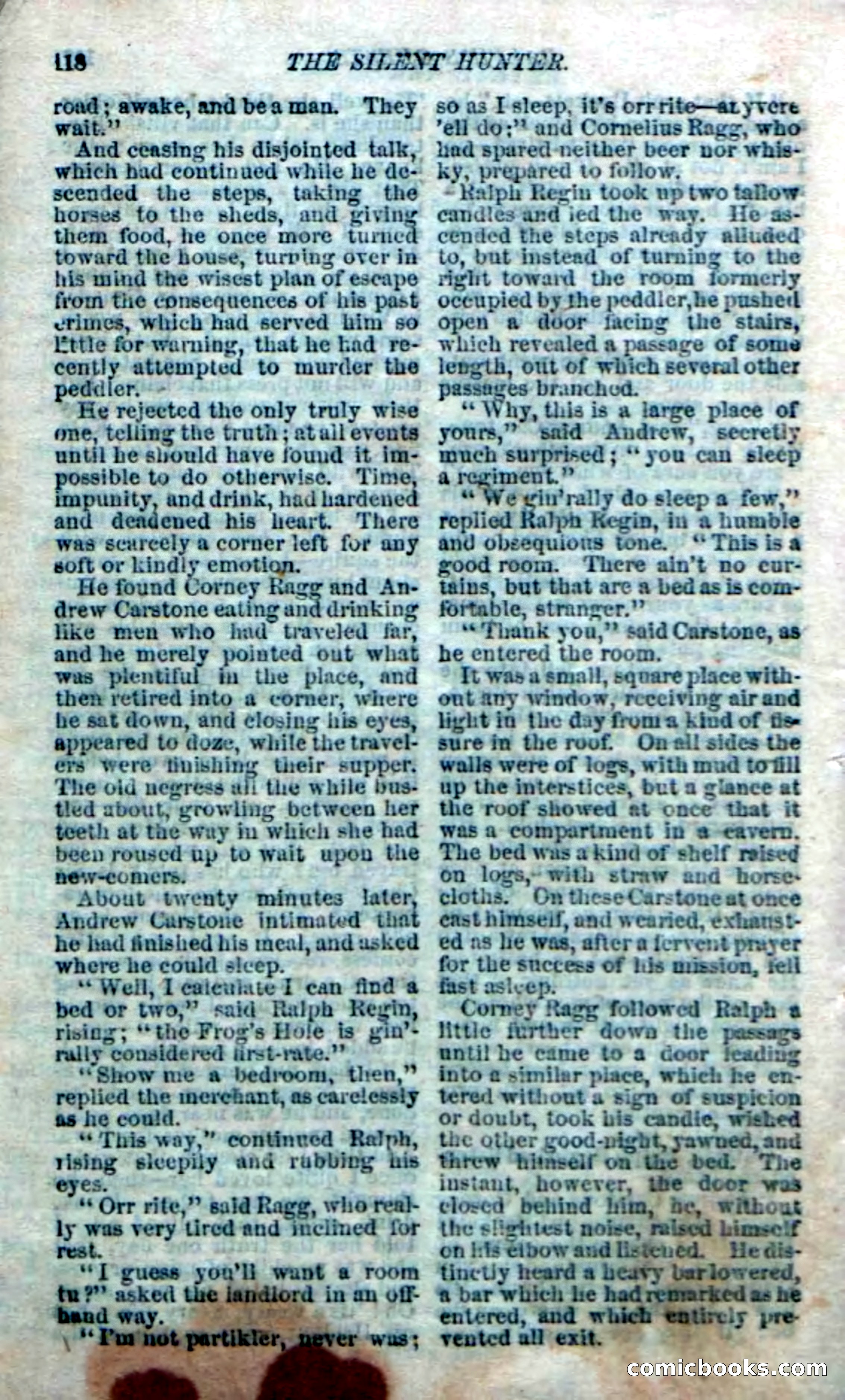 The Silent Hunter; or, The Scowl Hall Mystery — page 116 of 190