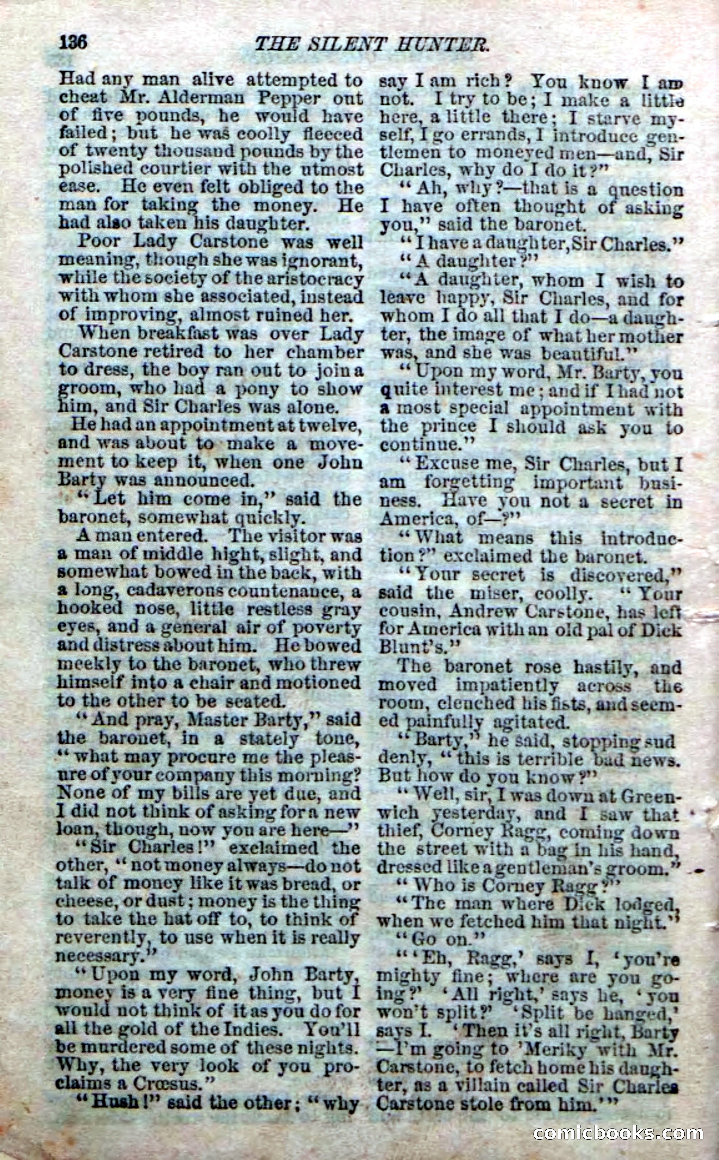 The Silent Hunter; or, The Scowl Hall Mystery — page 134 of 190
