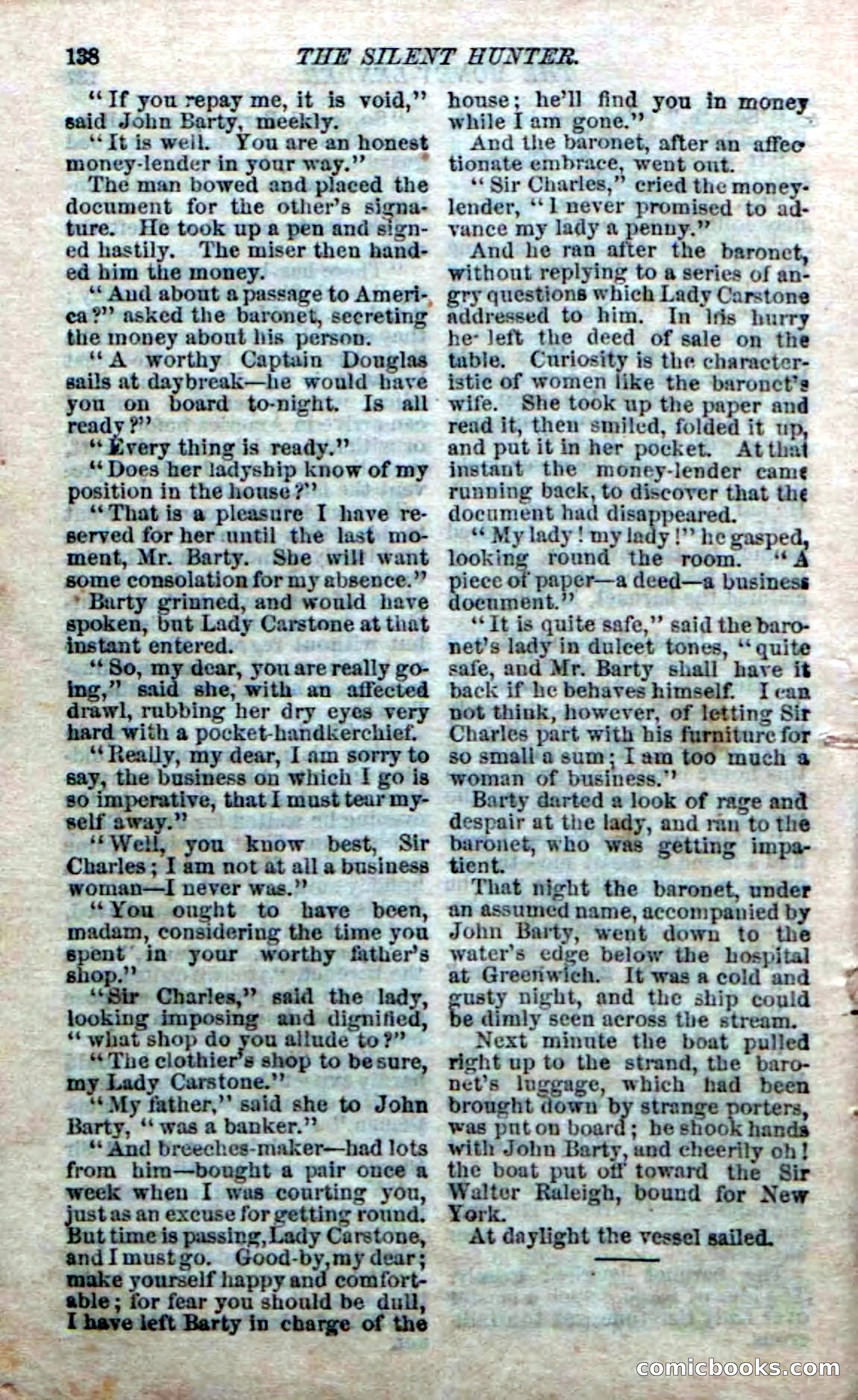 The Silent Hunter; or, The Scowl Hall Mystery — page 136 of 190