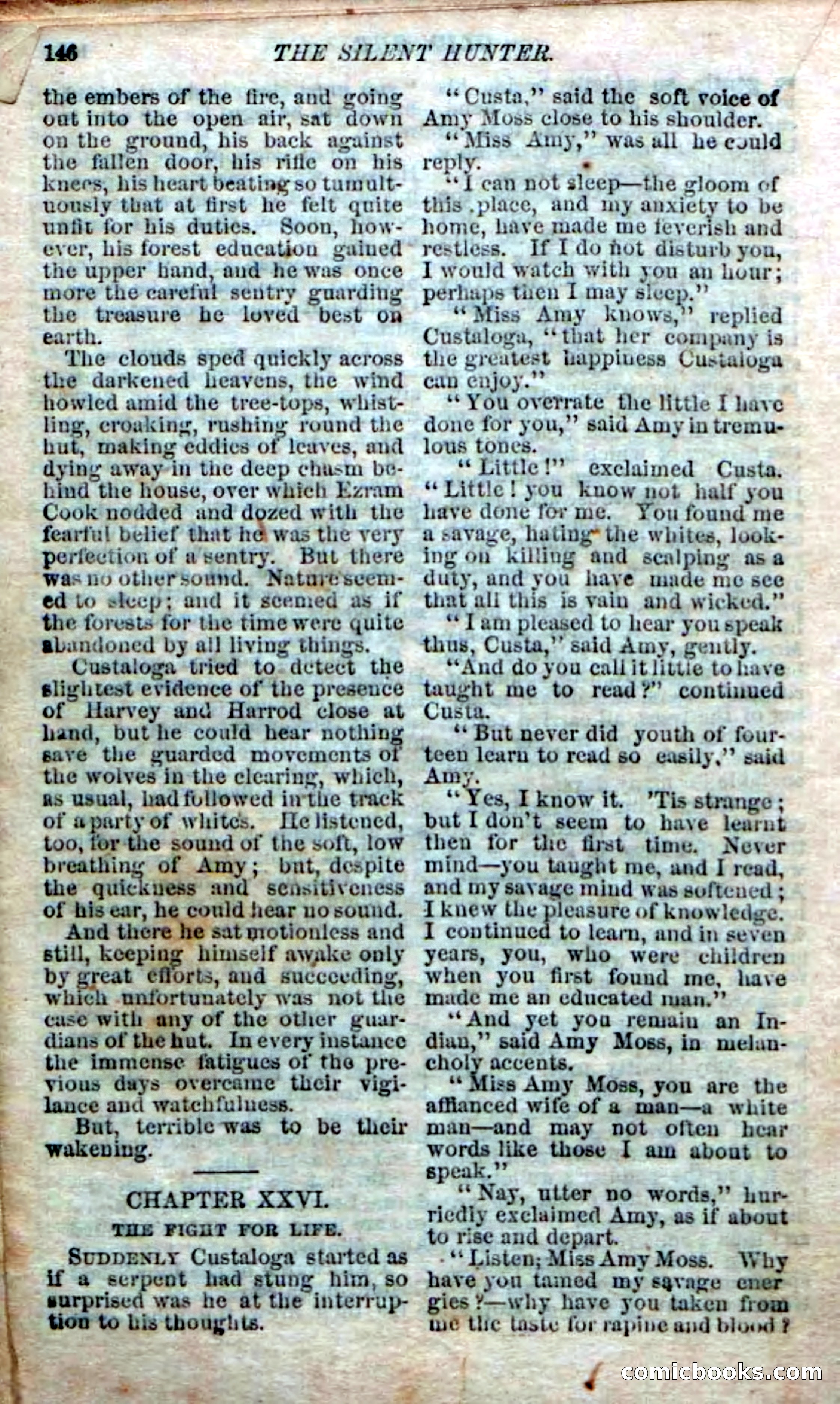 The Silent Hunter; or, The Scowl Hall Mystery — page 144 of 190