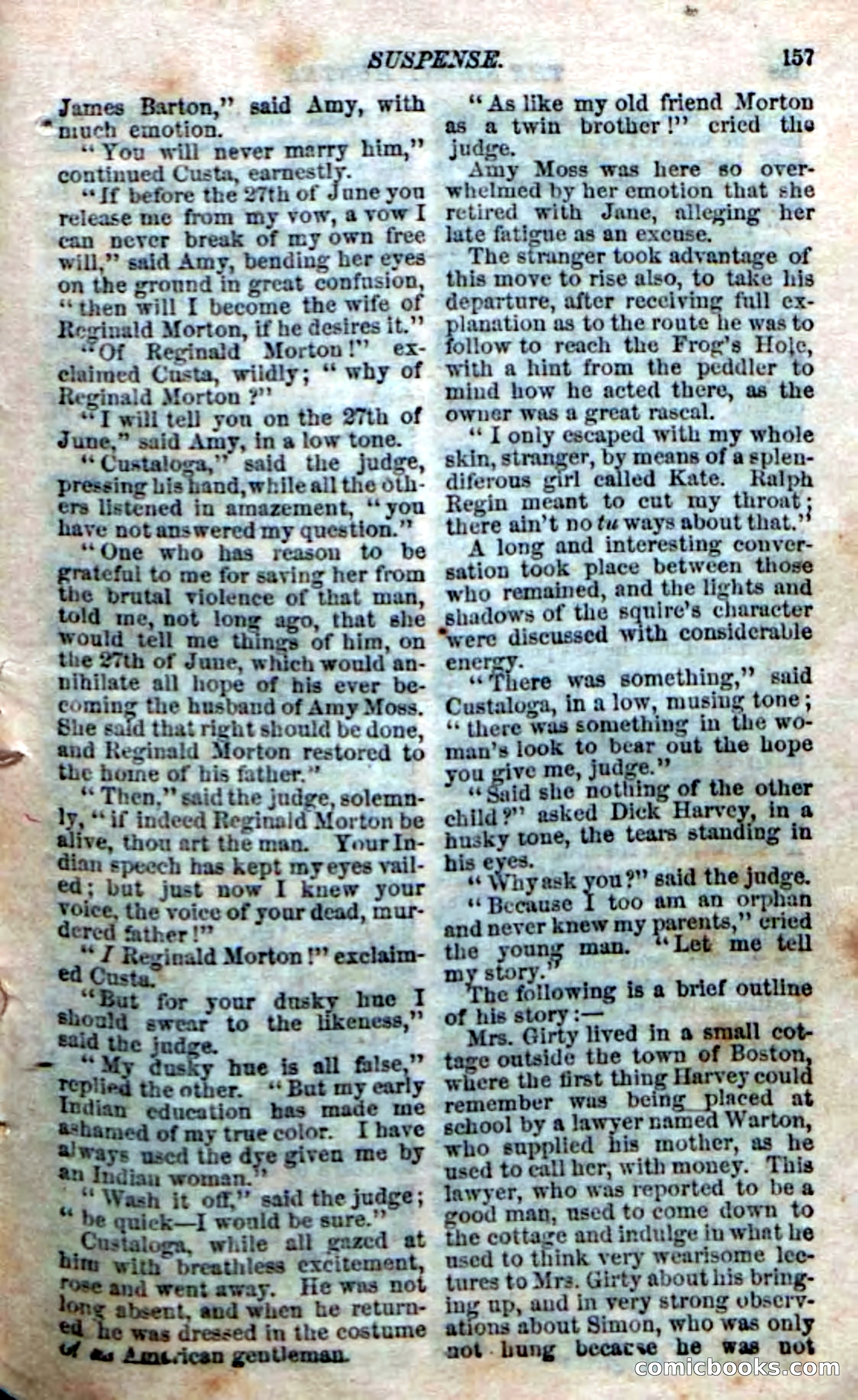 The Silent Hunter; or, The Scowl Hall Mystery — page 155 of 190
