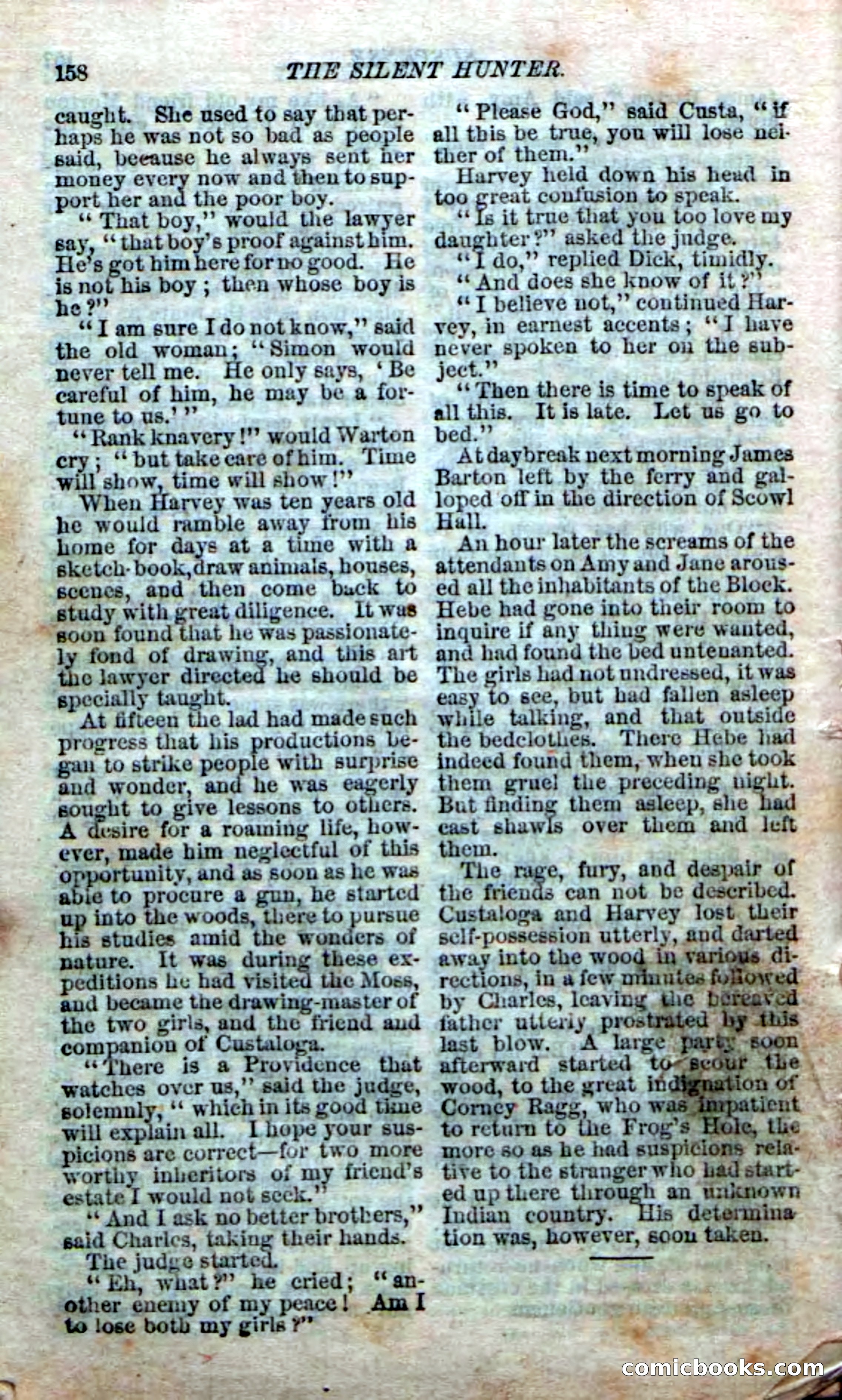 The Silent Hunter; or, The Scowl Hall Mystery — page 156 of 190