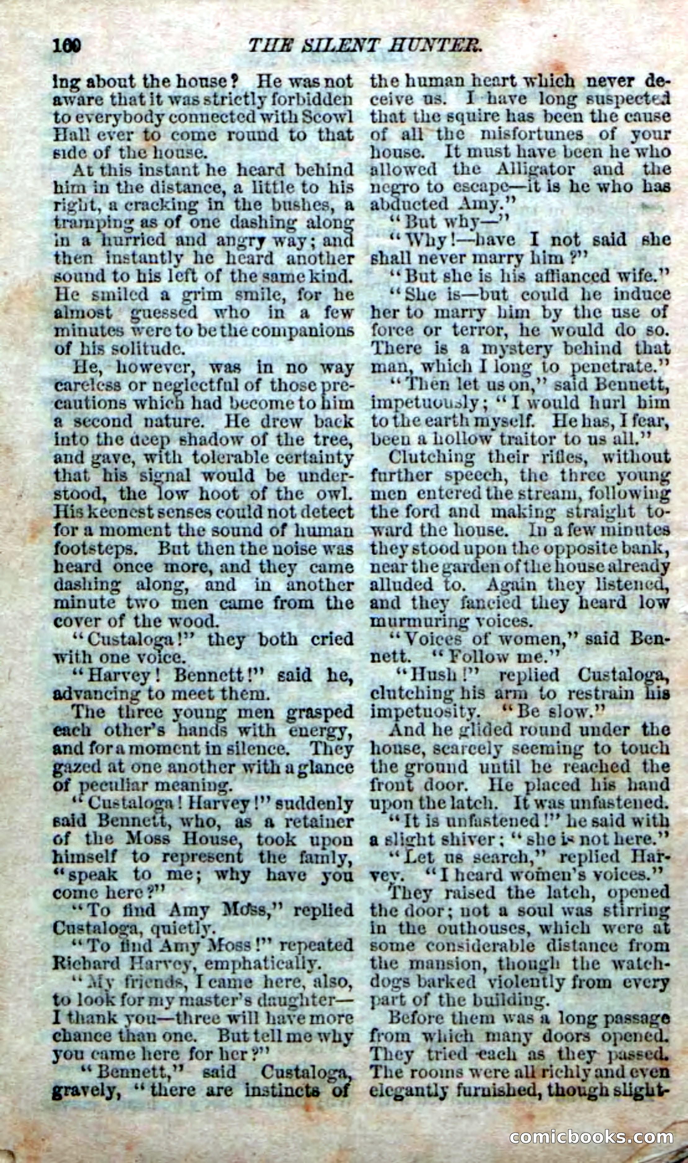 The Silent Hunter; or, The Scowl Hall Mystery — page 158 of 190