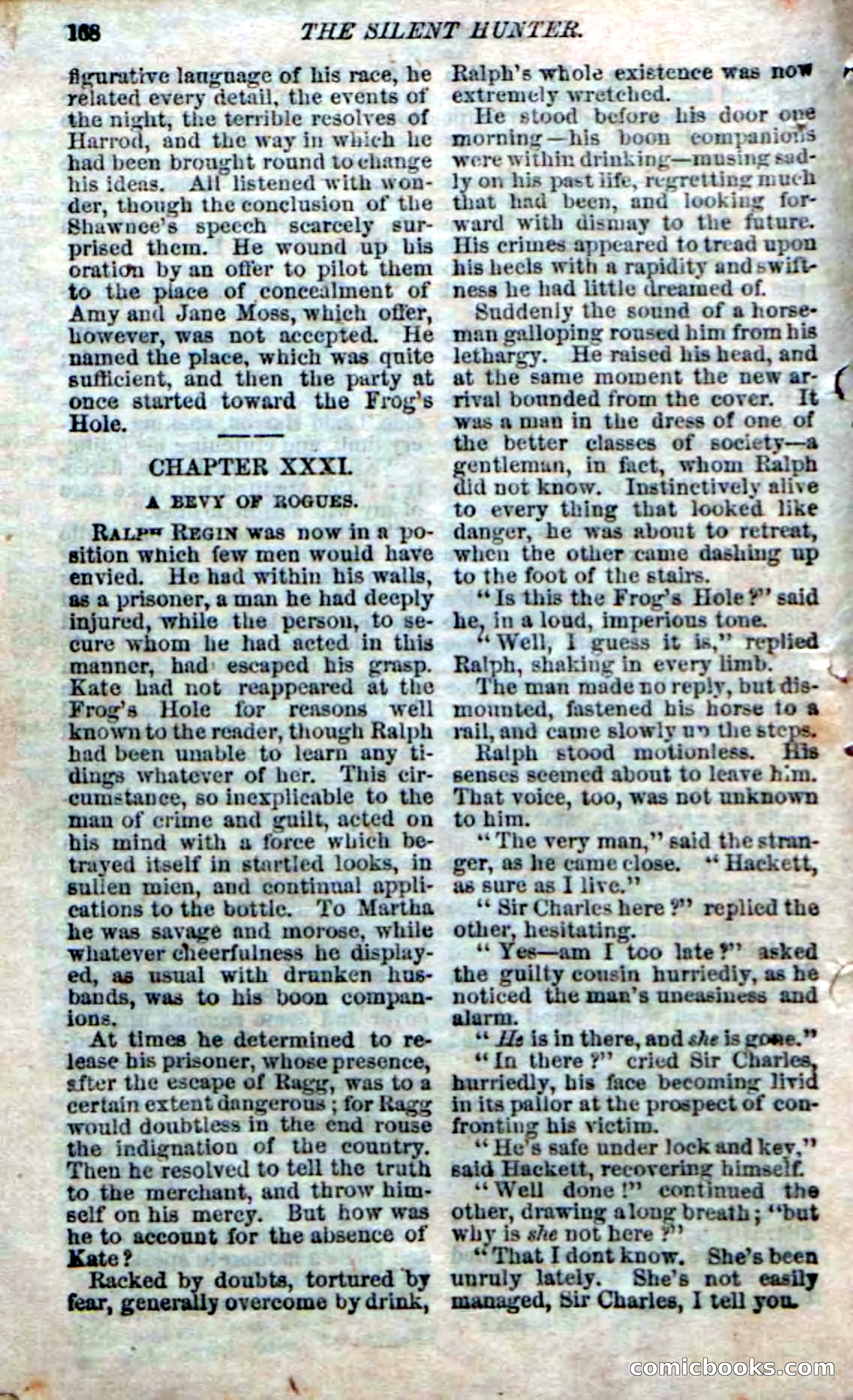 The Silent Hunter; or, The Scowl Hall Mystery — page 166 of 190