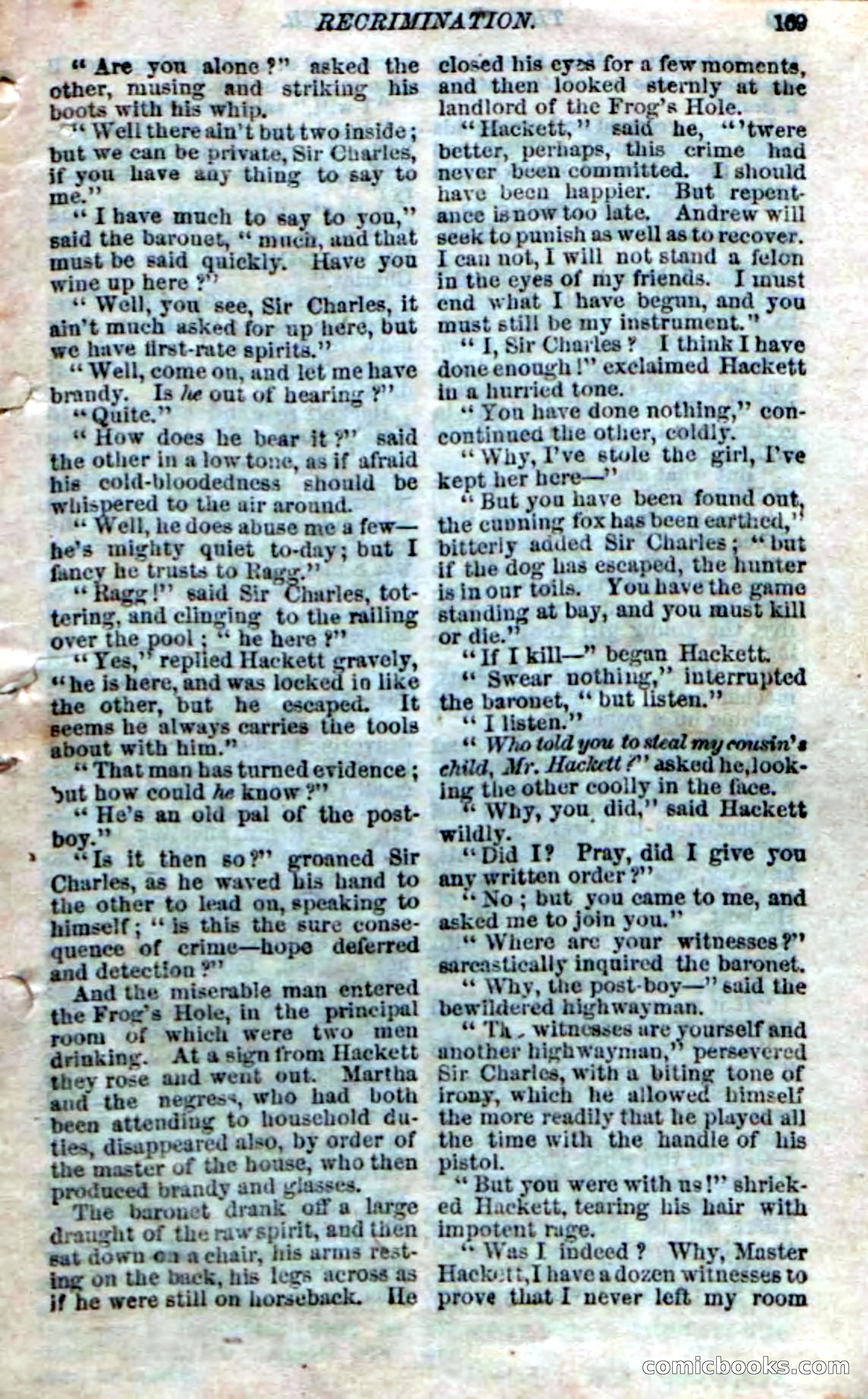 The Silent Hunter; or, The Scowl Hall Mystery — page 167 of 190