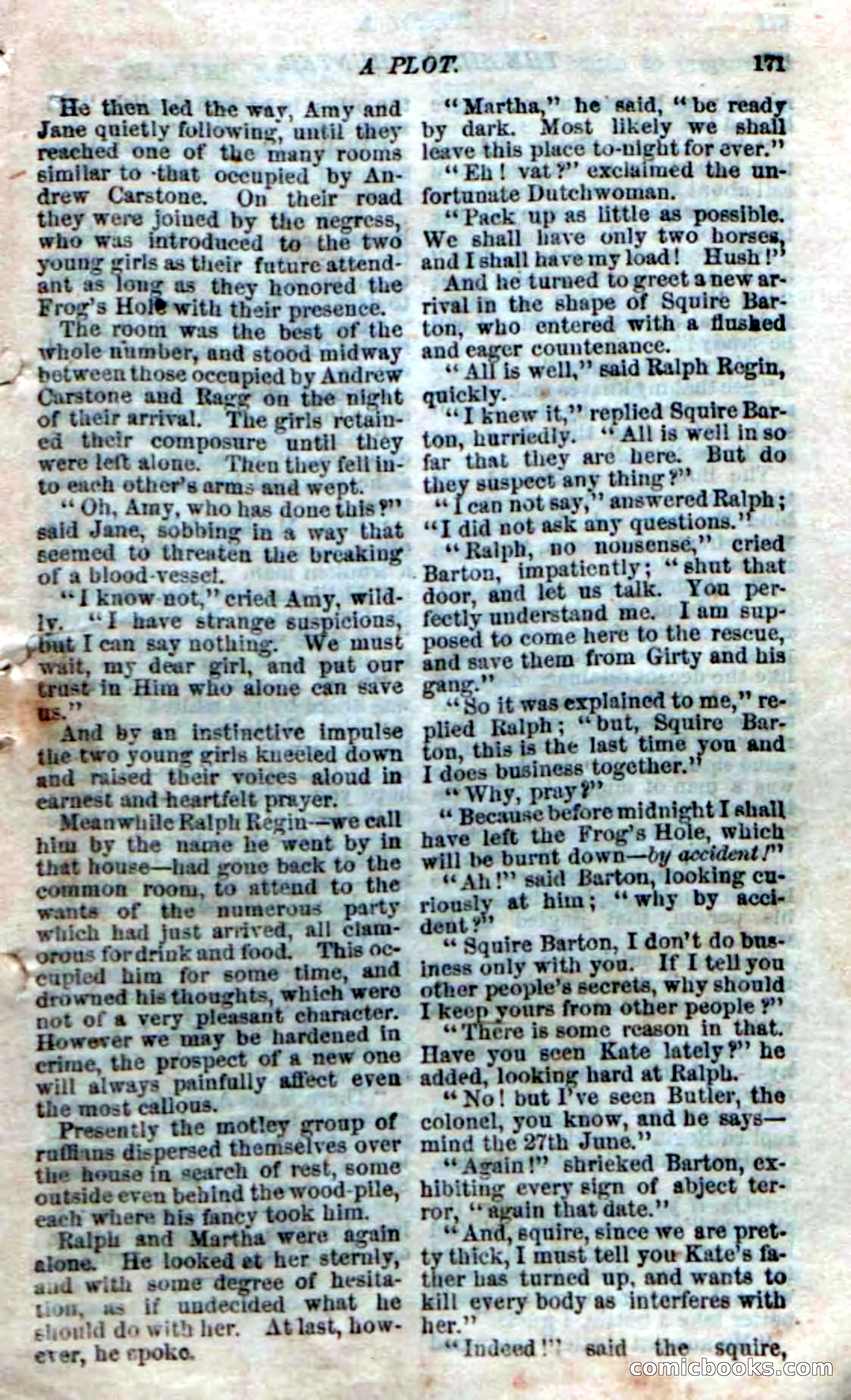 The Silent Hunter; or, The Scowl Hall Mystery — page 169 of 190