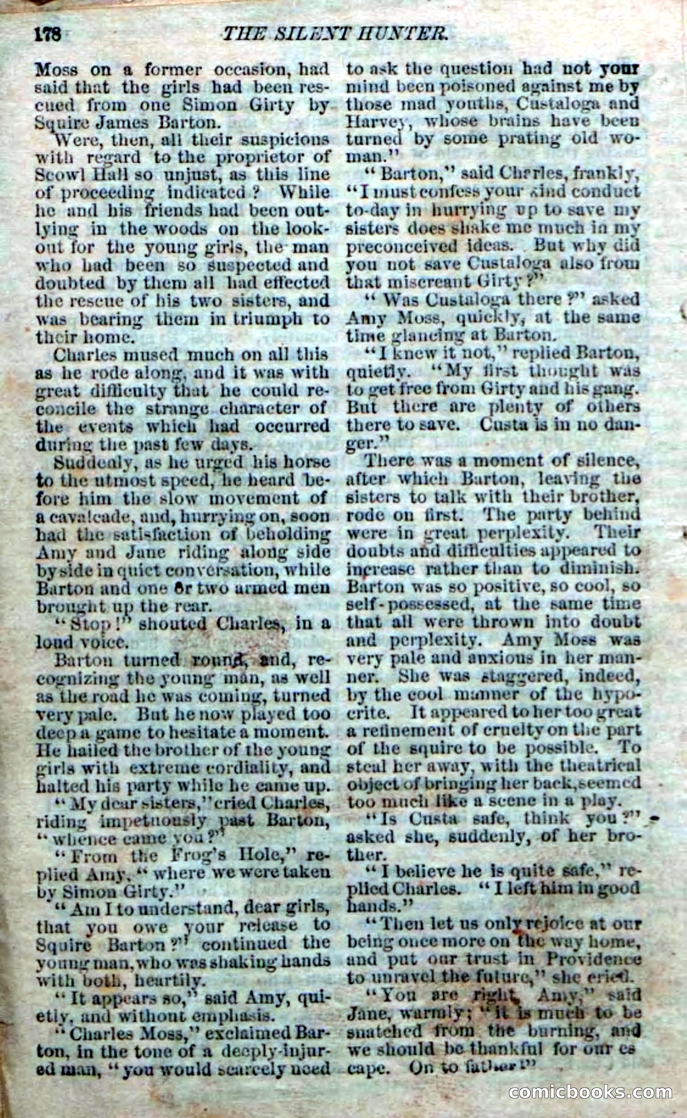 The Silent Hunter; or, The Scowl Hall Mystery — page 176 of 190