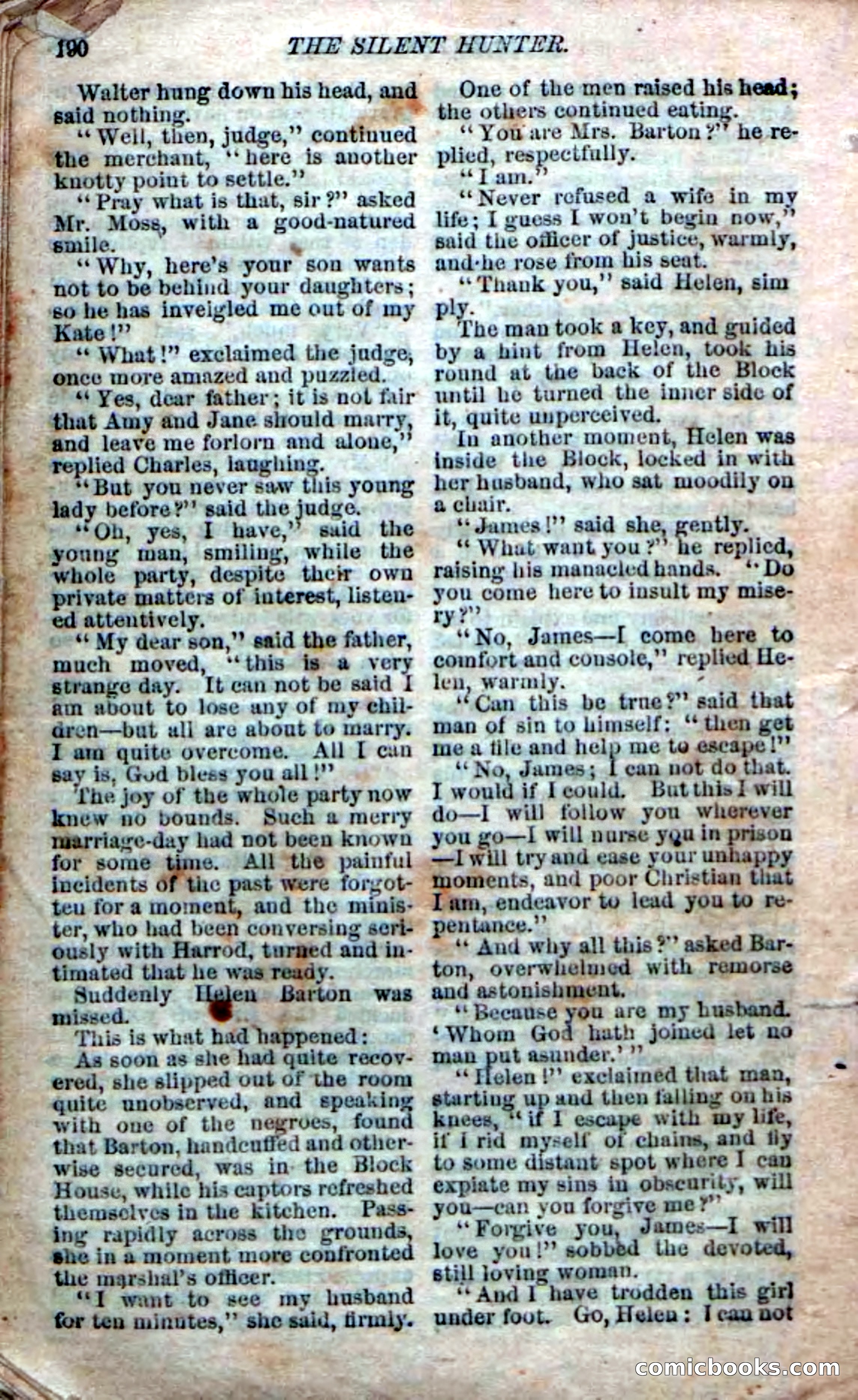 The Silent Hunter; or, The Scowl Hall Mystery — page 188 of 190