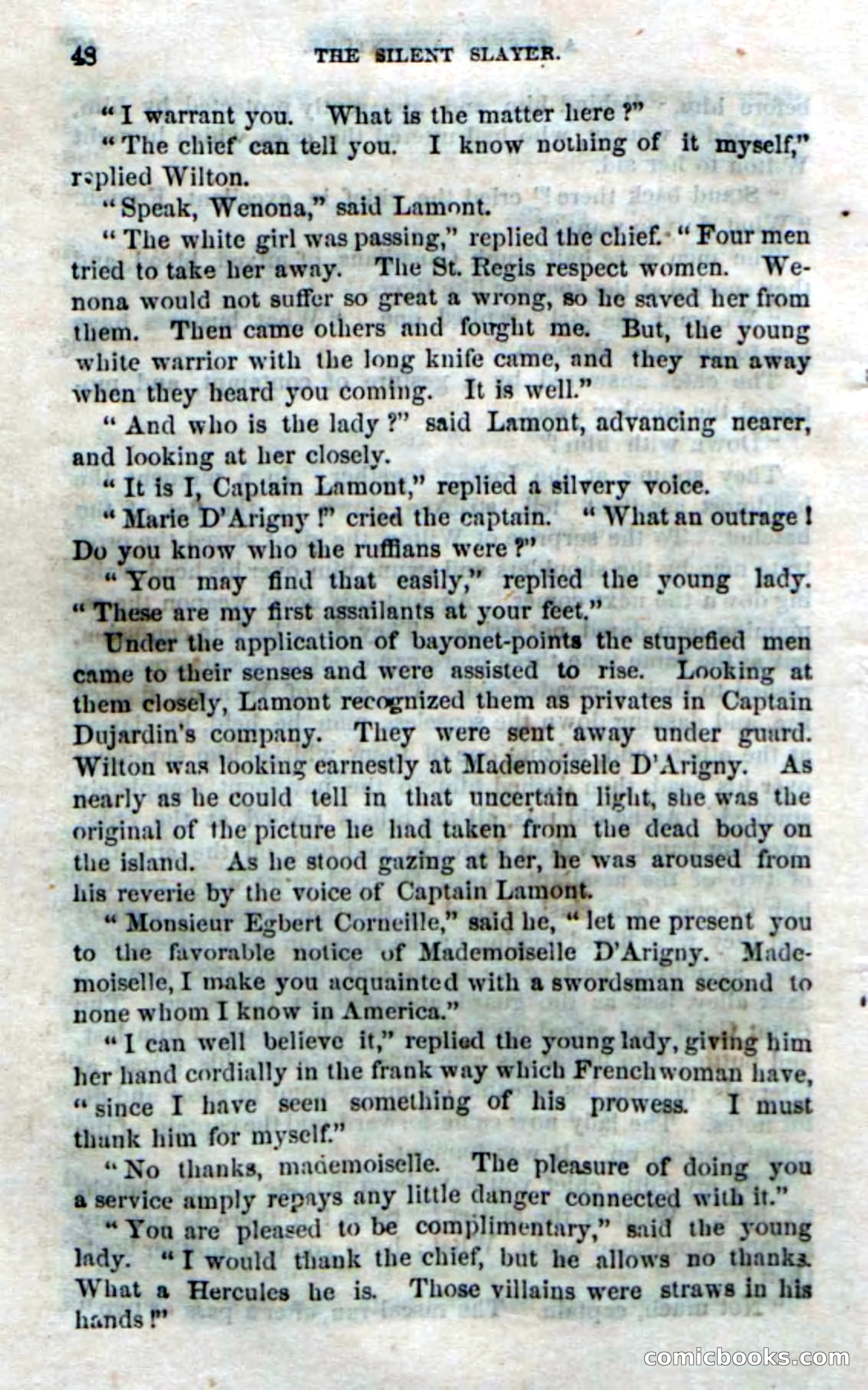 Silent Slayer; or, The Maid of Montreal — page 46 of 100