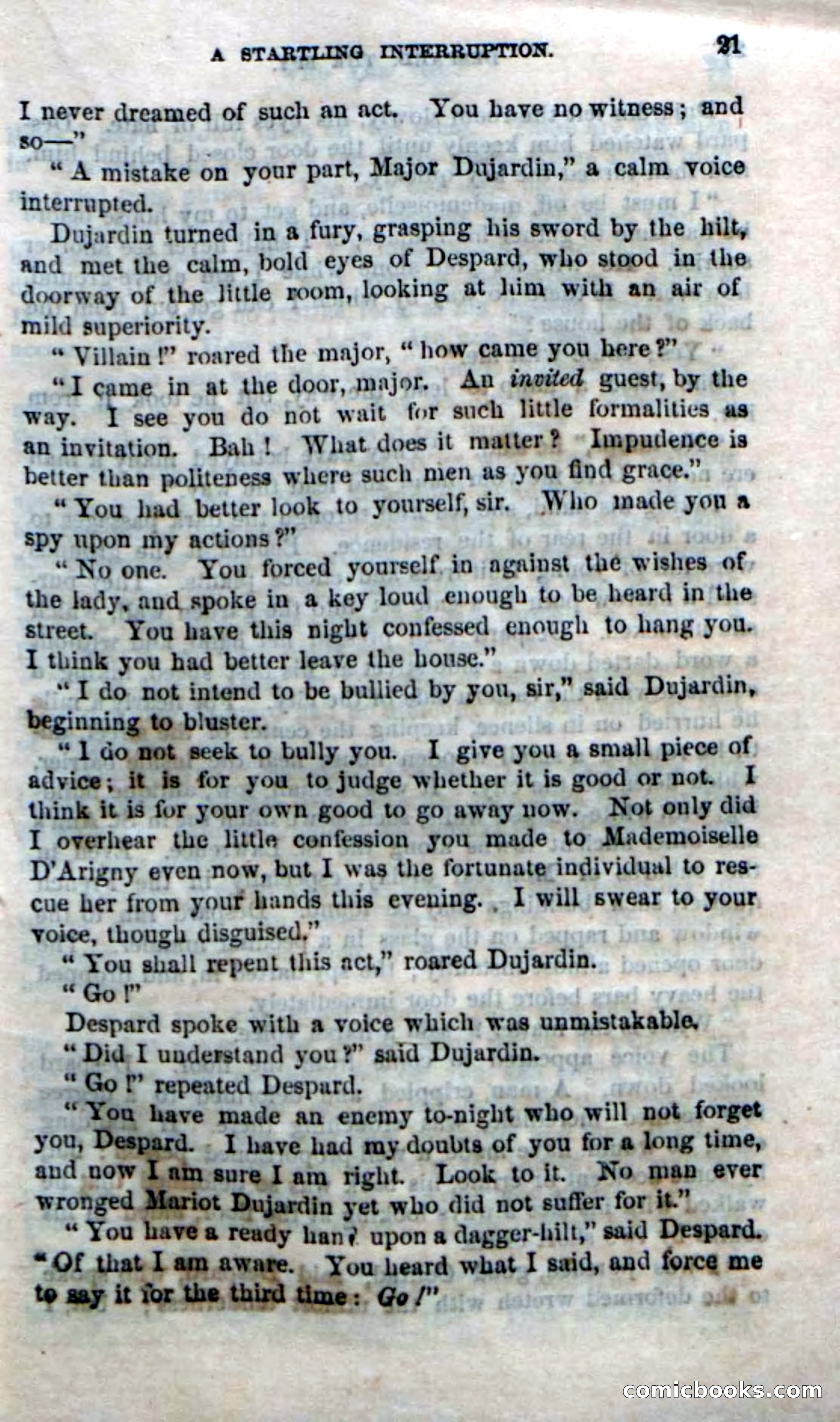 Beadle's Dime Novels No. 172: Despard, the Spy — page 19 of 100