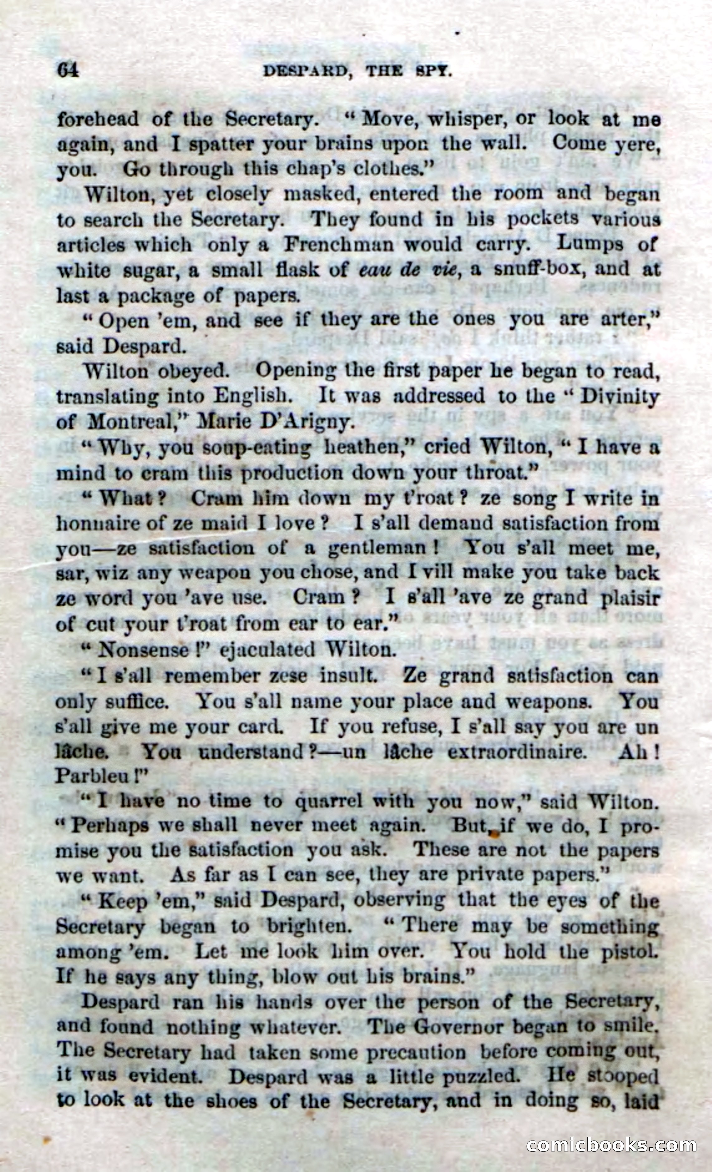Beadle's Dime Novels No. 172: Despard, the Spy — page 62 of 100