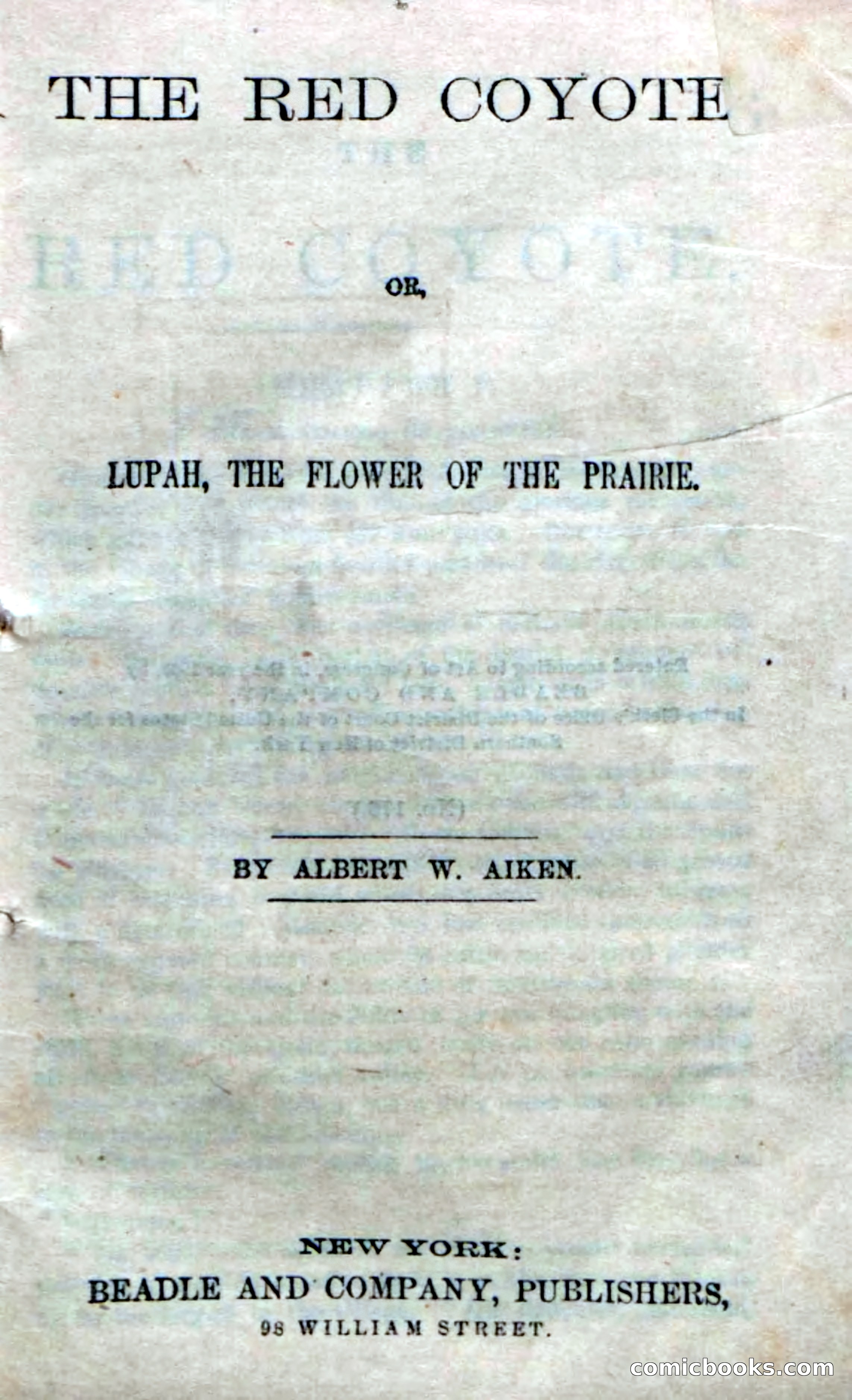 The Red Coyote; or, The Flower of the Prairie — page 5 of 100