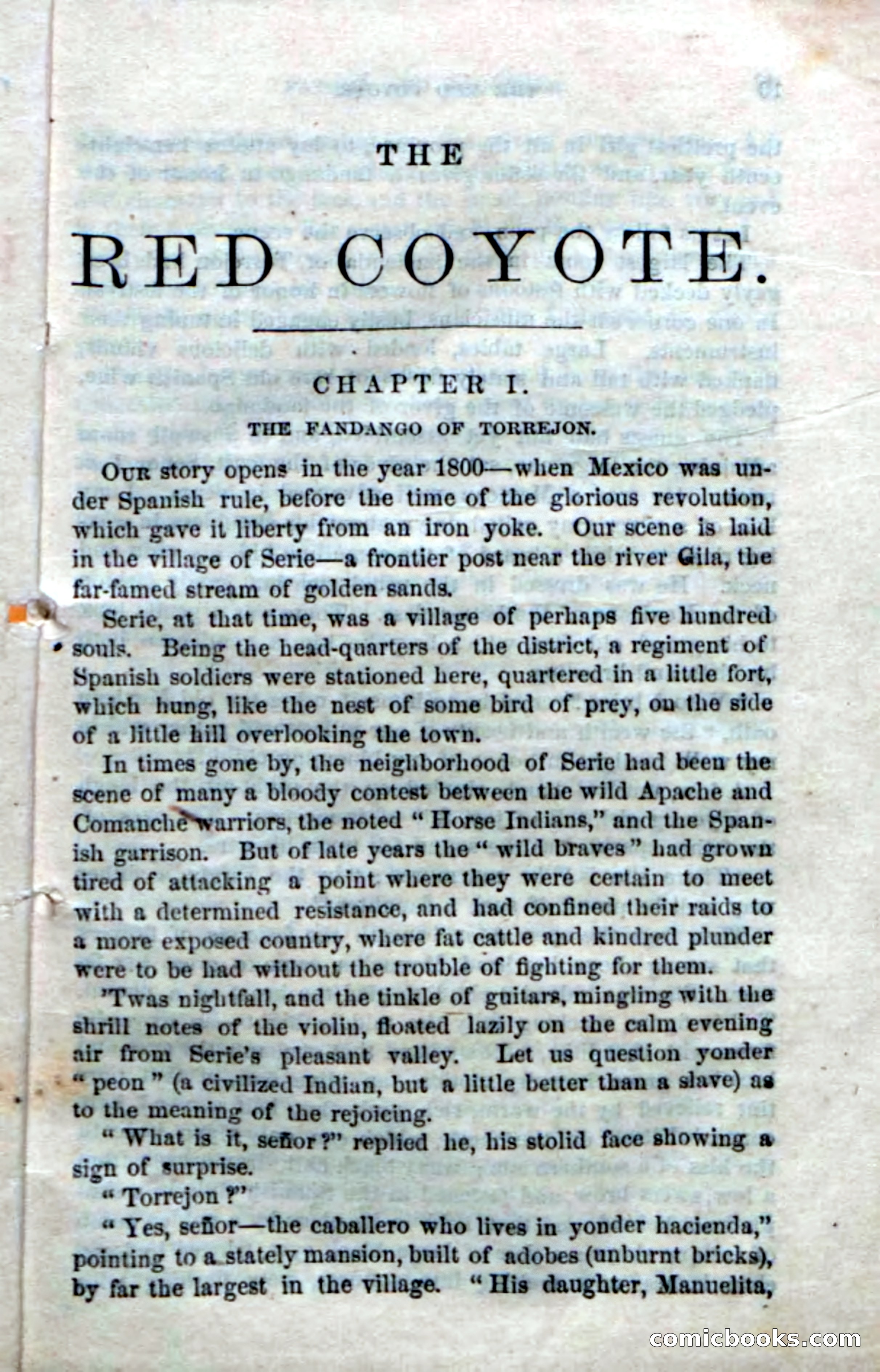 The Red Coyote; or, The Flower of the Prairie — page 7 of 100